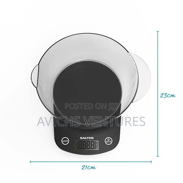 Vega 5kg Electronic Kitchen Scale Digital Food Weight Jug