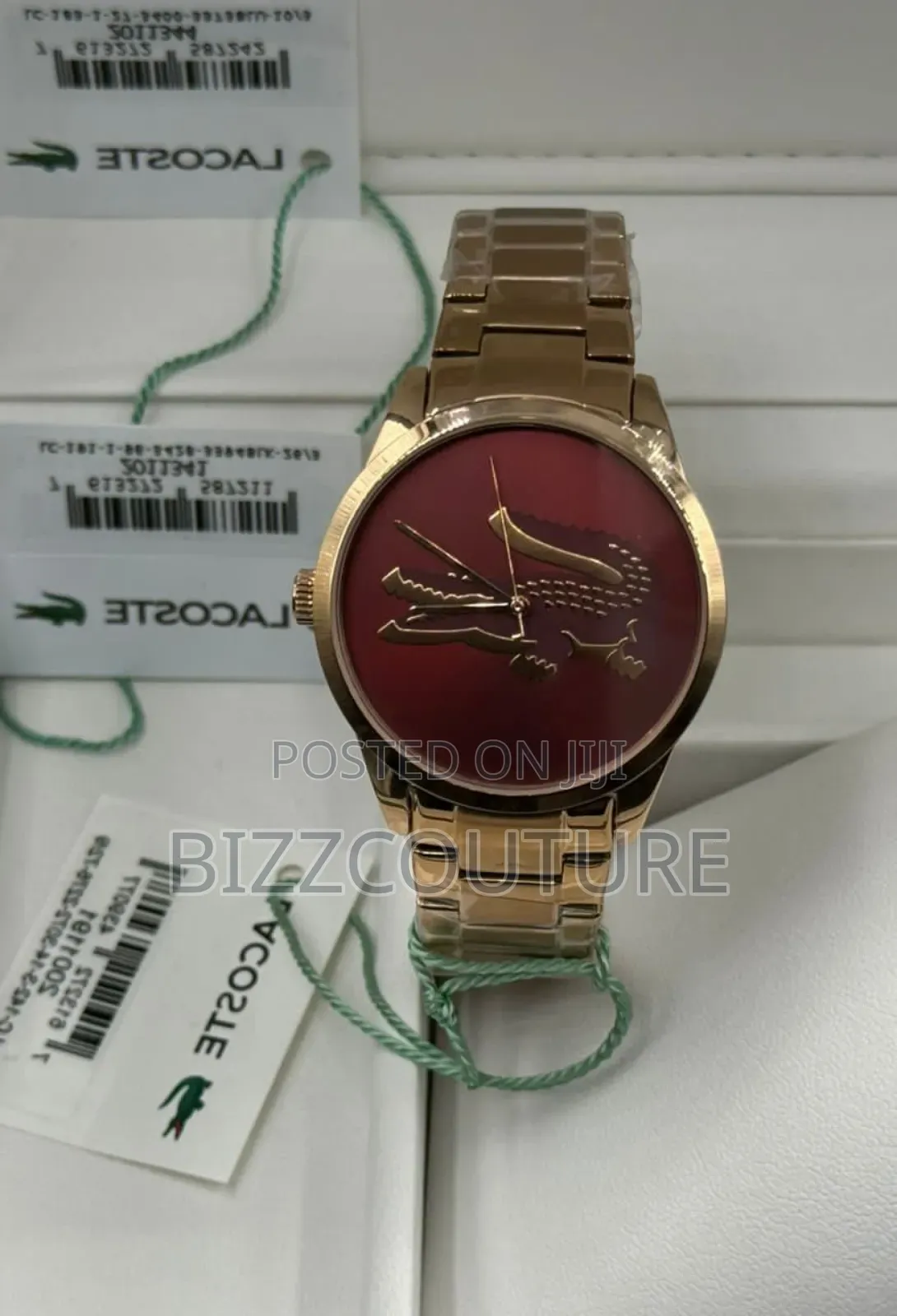 Original Lacoste Gold Stainless Steel Quartz Analog Watch