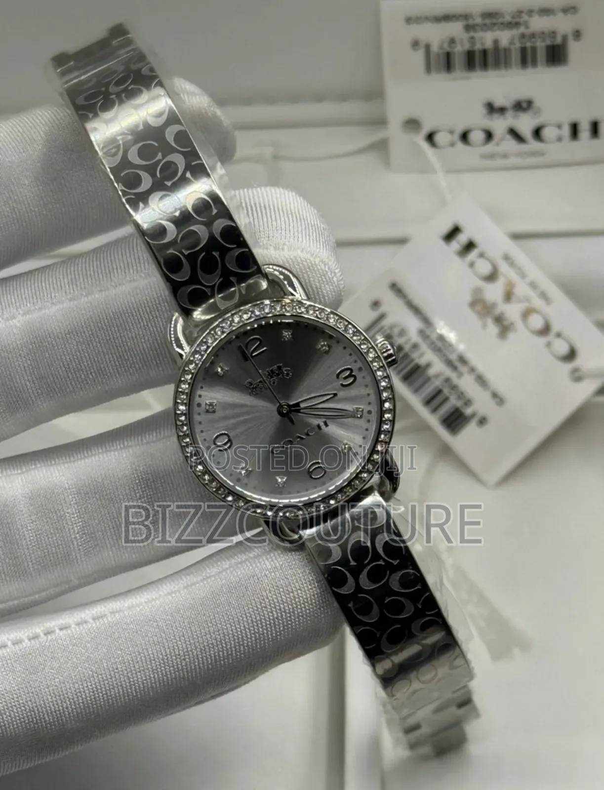 Original Coach Silver Stainless Steel Quartz Analog Watch