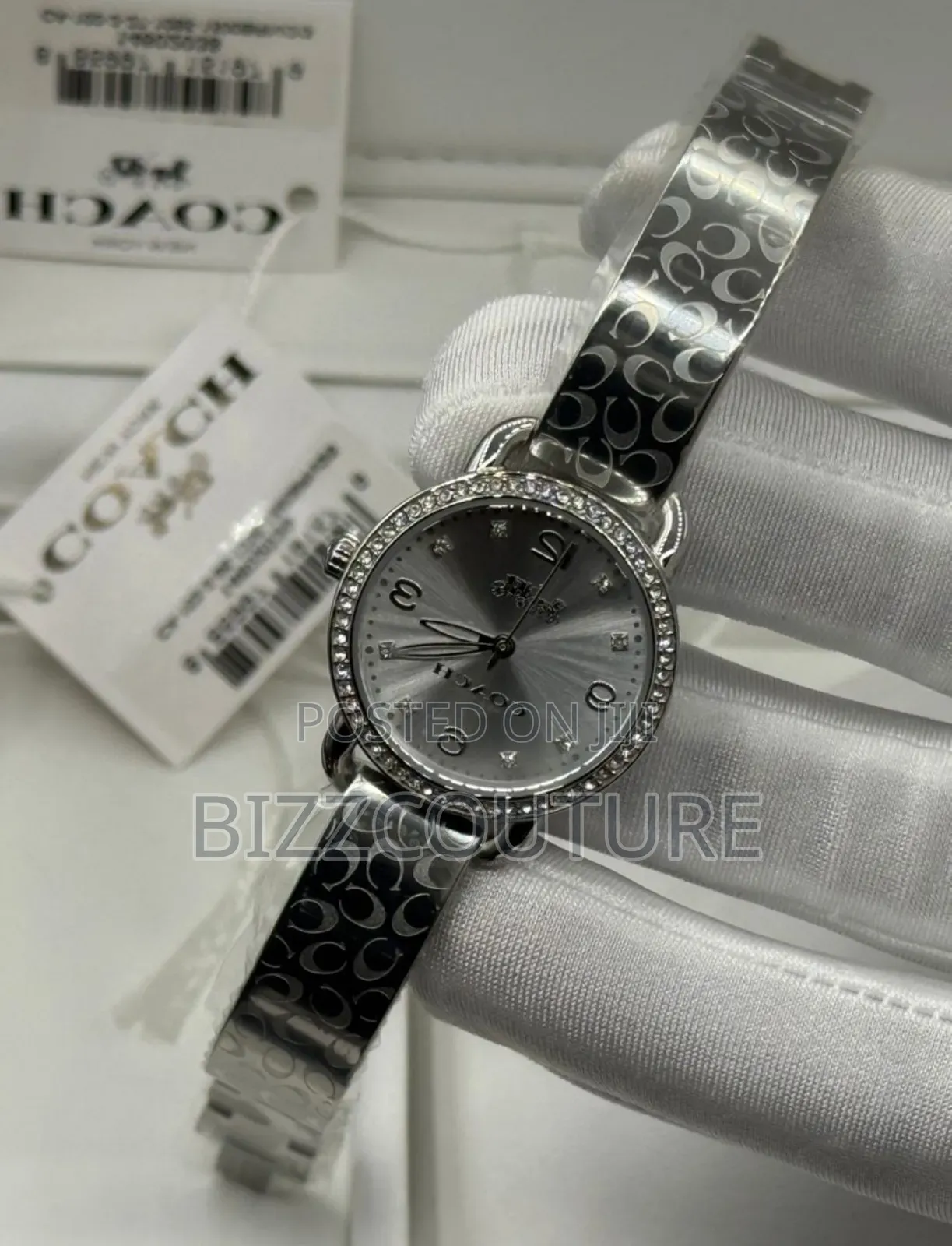 Original Coach Silver Stainless Steel Quartz Analog Watch