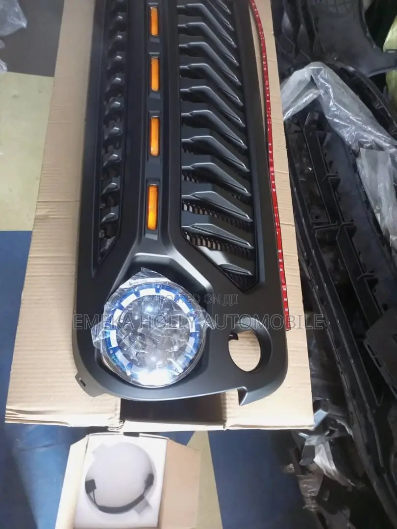 Off-Road Front Grille Cover With LED for Jeep Wrangler