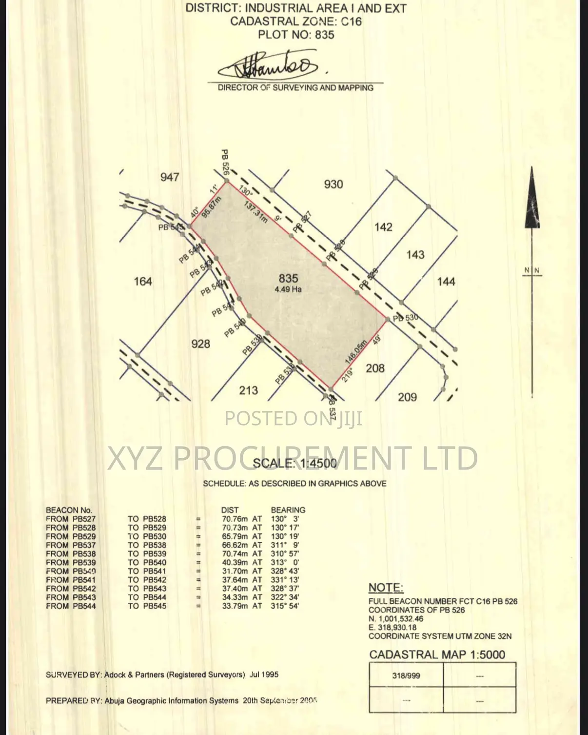 4.5 Hectares at Idu Fir Sale