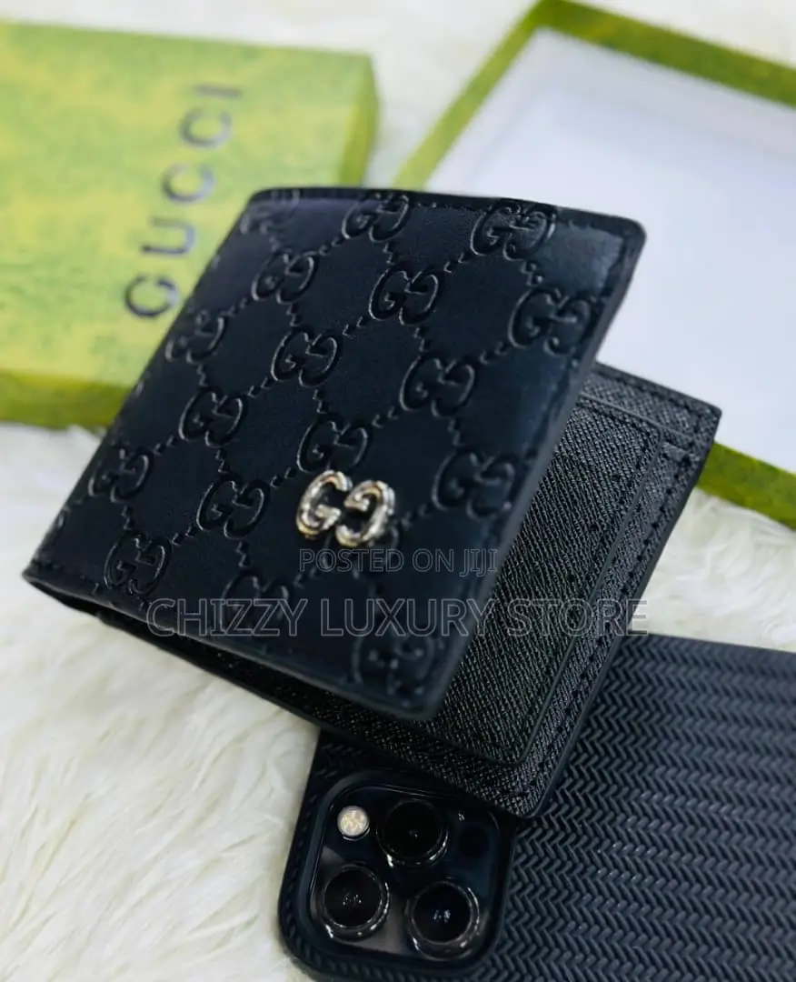 Gucci Quality Luxury Men Genuine Leather Wallet