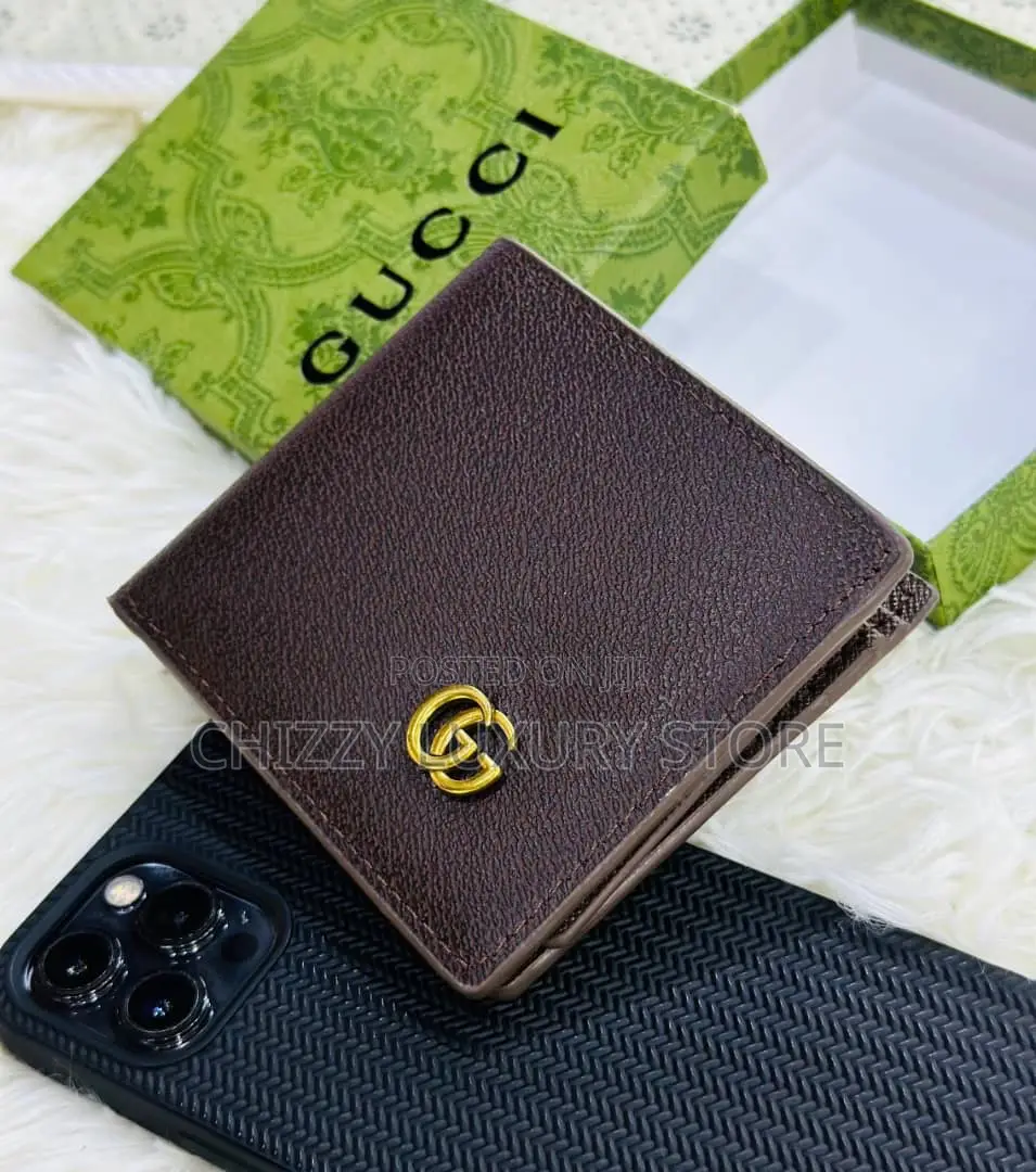 Gucci Quality Luxury Men Genuine Leather Wallet
