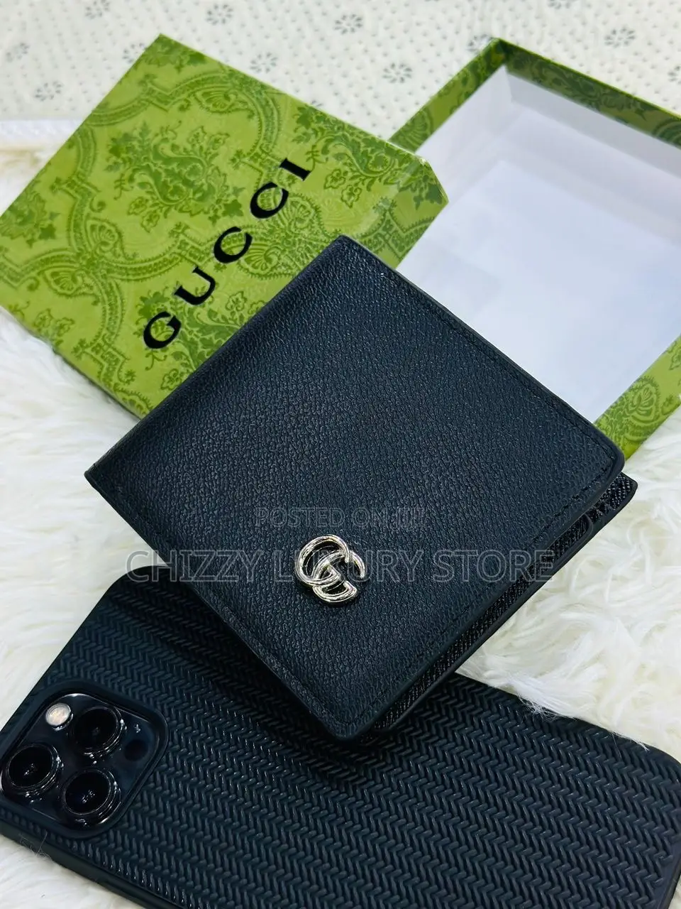 Gucci Quality Luxury Men Genuine Leather Wallet