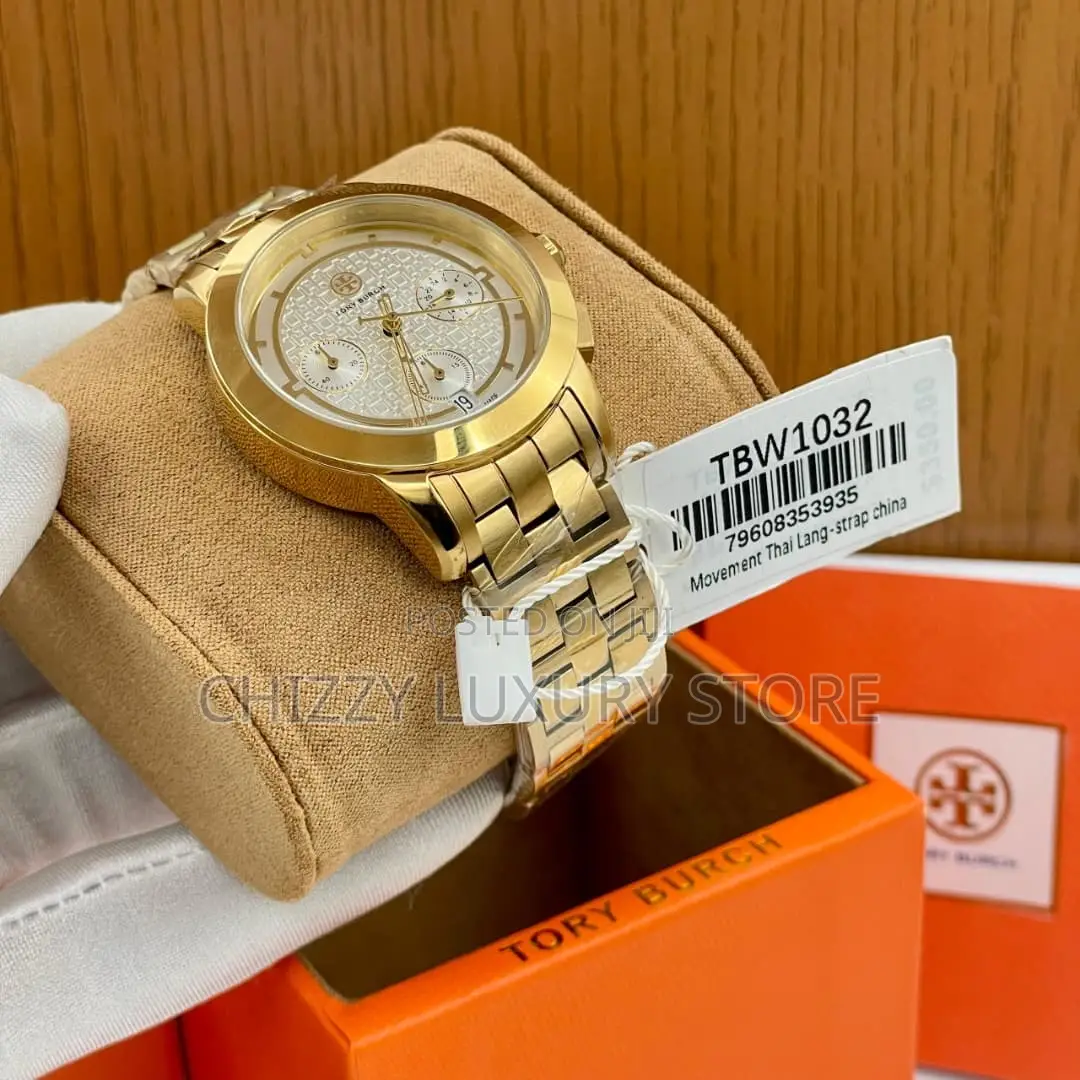 Tory Burch Quality Luxury Ladies Chain Strap Wristwatch
