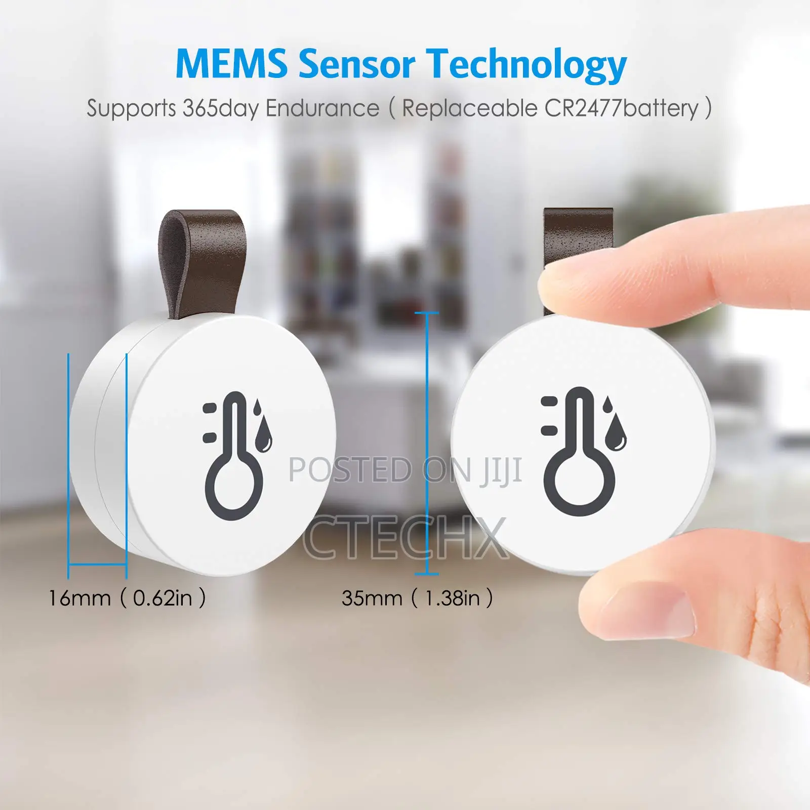 .Wireless Thermometer Hygrometer, Bluetooth 5.0 Humidity Temp. Sensor