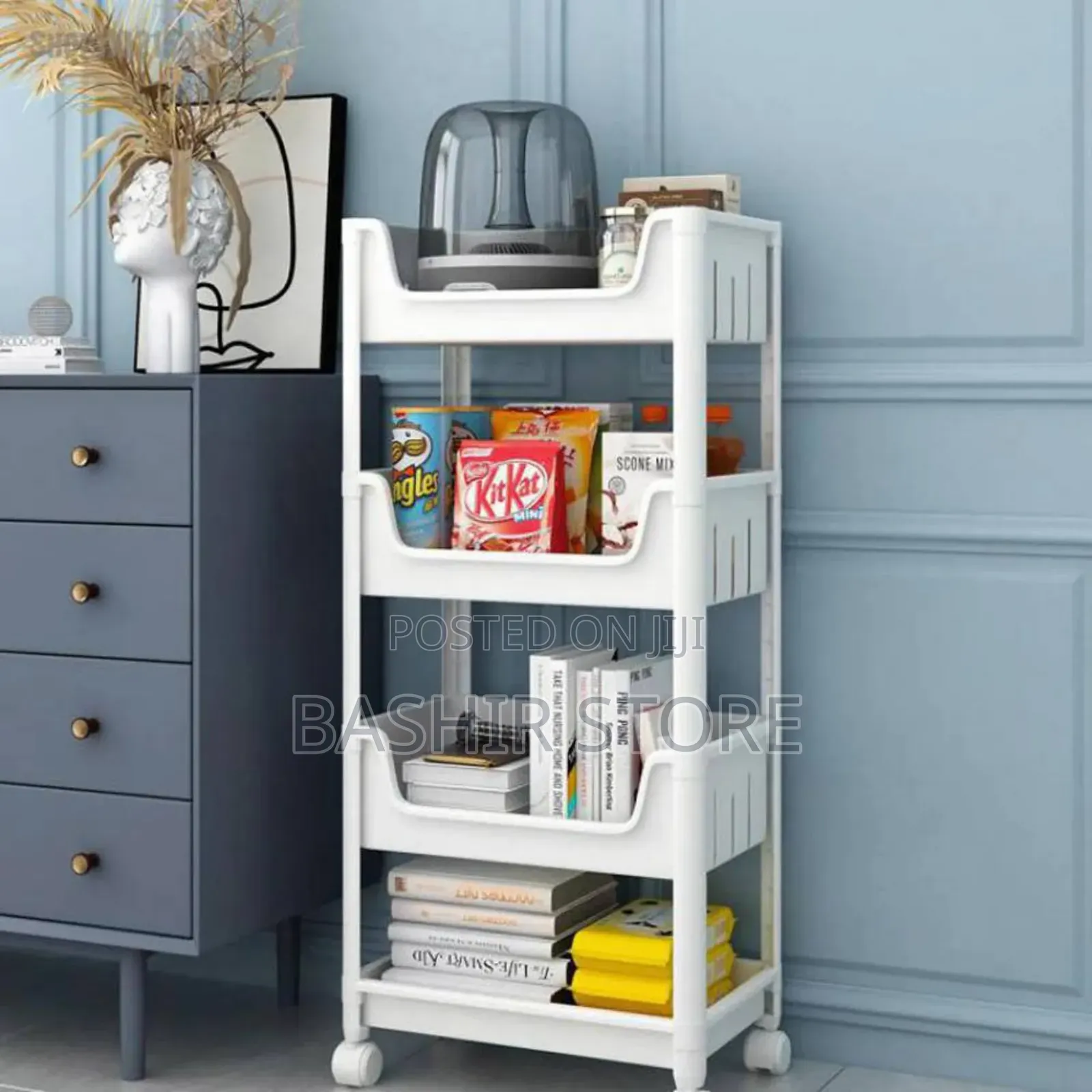 4-Layer Multifunctional Storage Rack With Wheels,