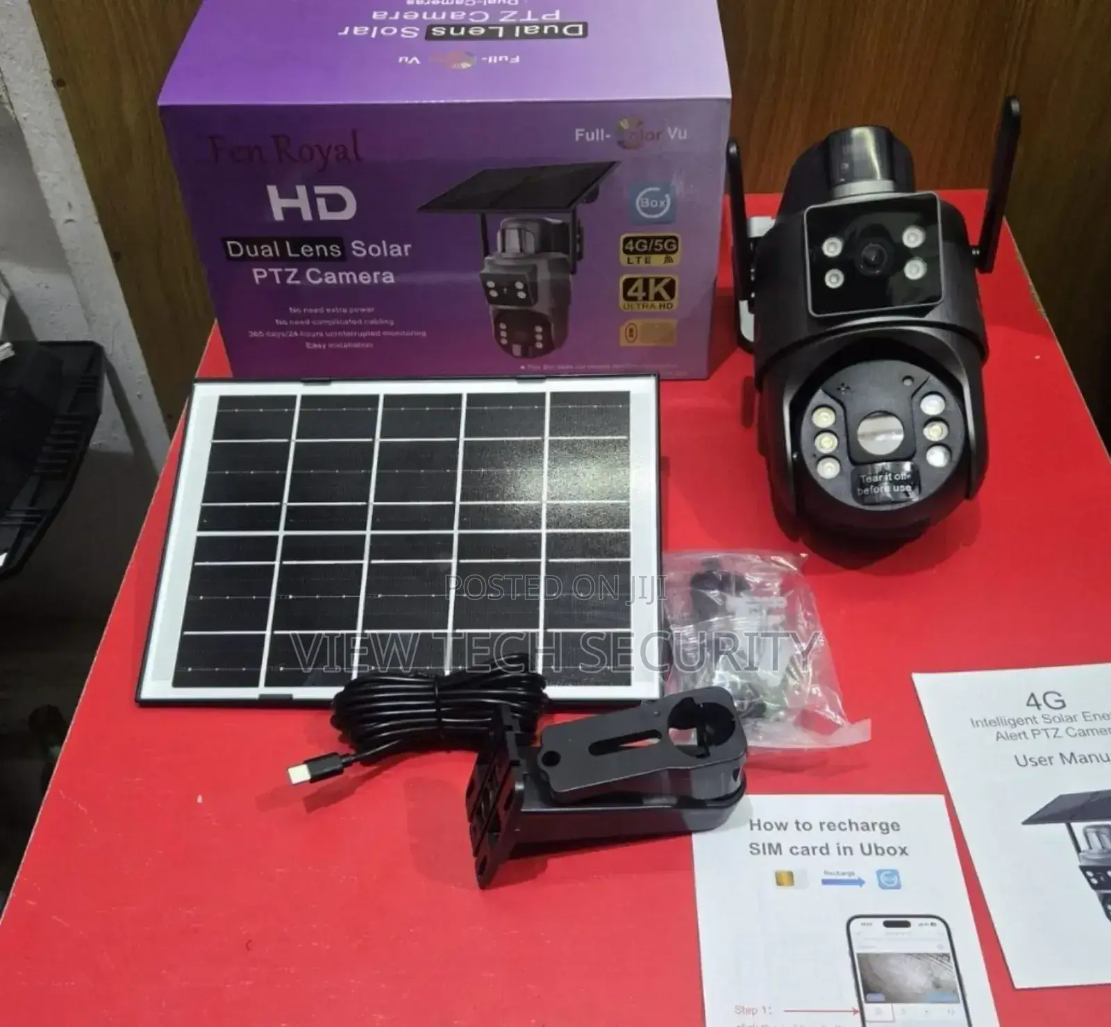 Dual Lens Smart Solar CCTV Camera
