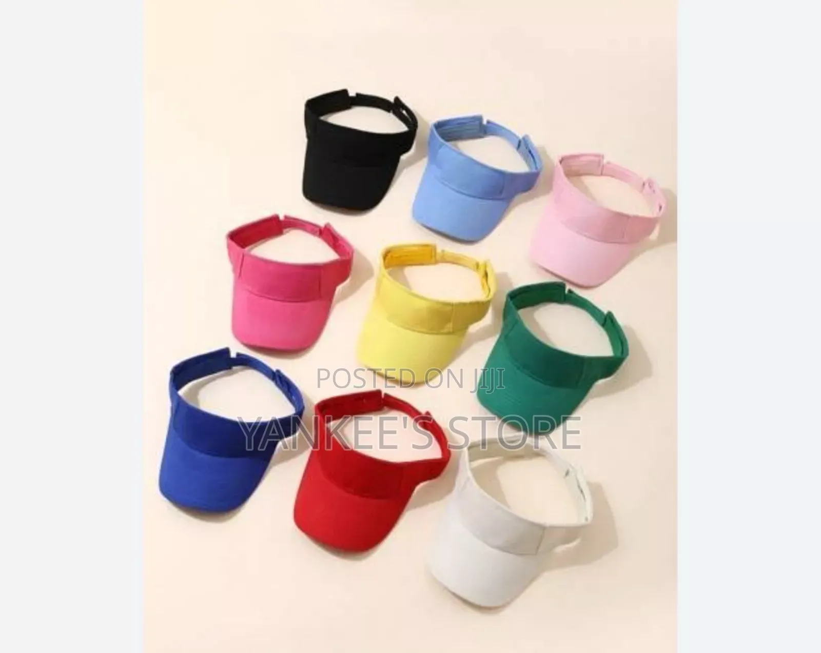 Brand New Quality Unisex Plain Visor Half Cap