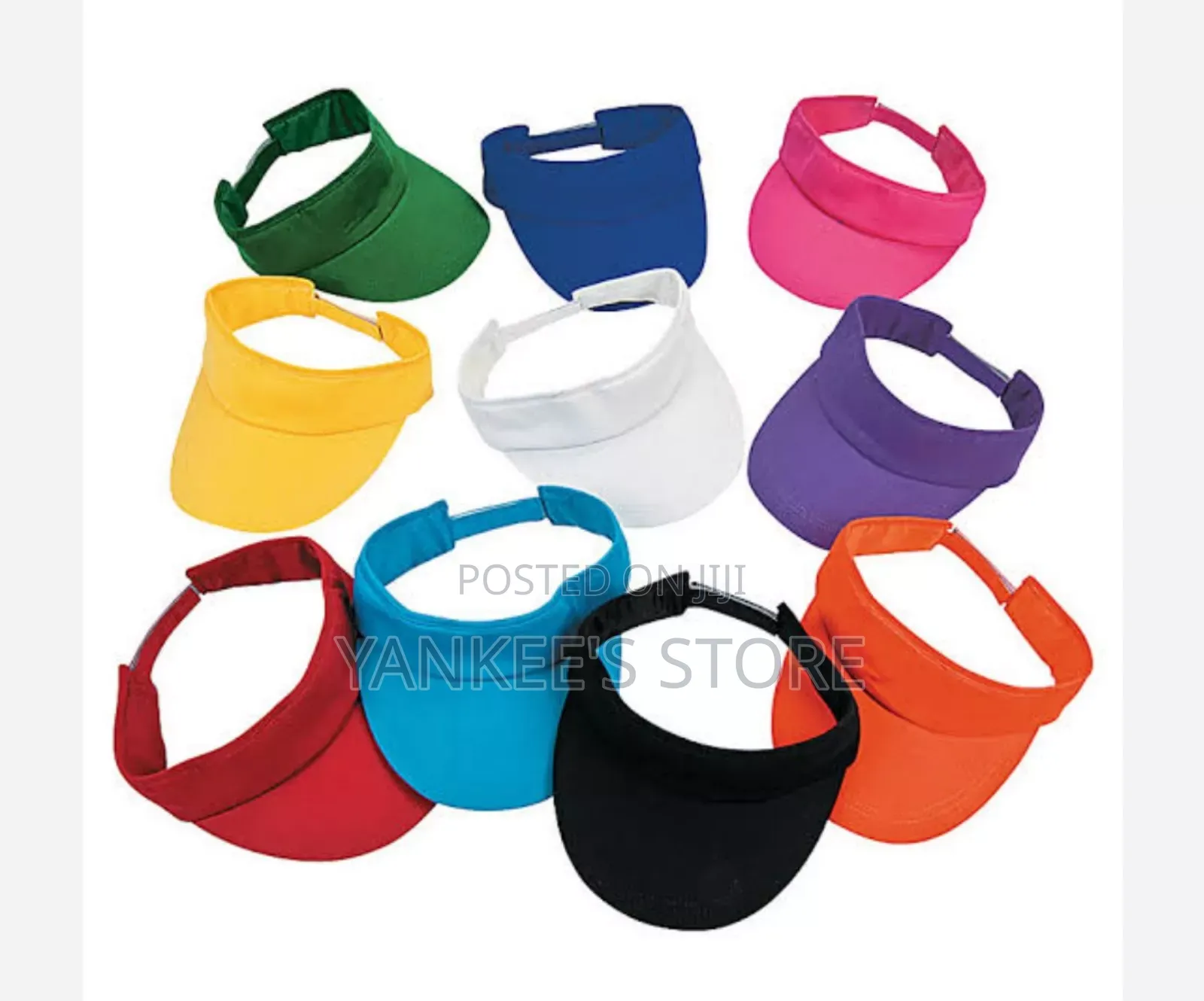 Brand New Quality Unisex Plain Visor Half Cap