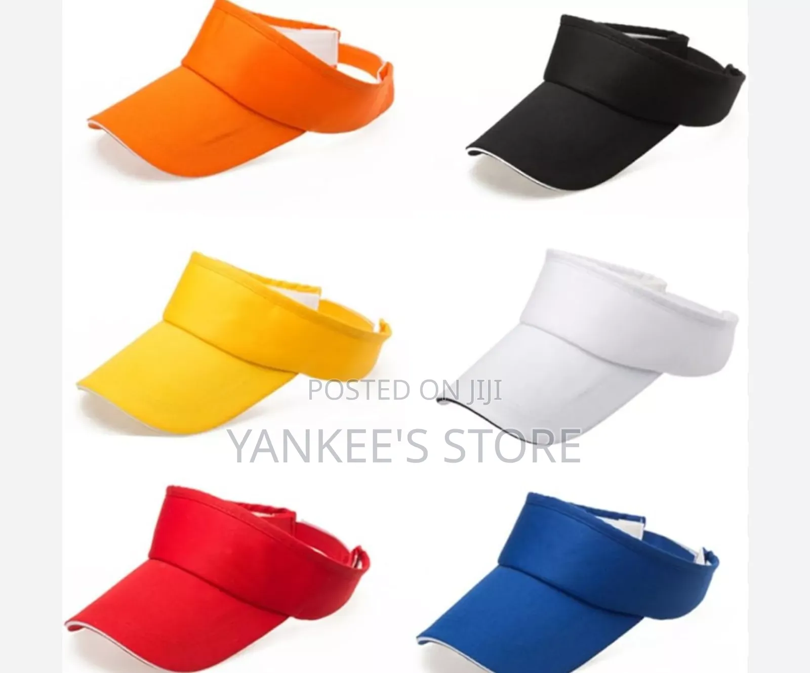 Brand New Quality Unisex Plain Visor Half Cap