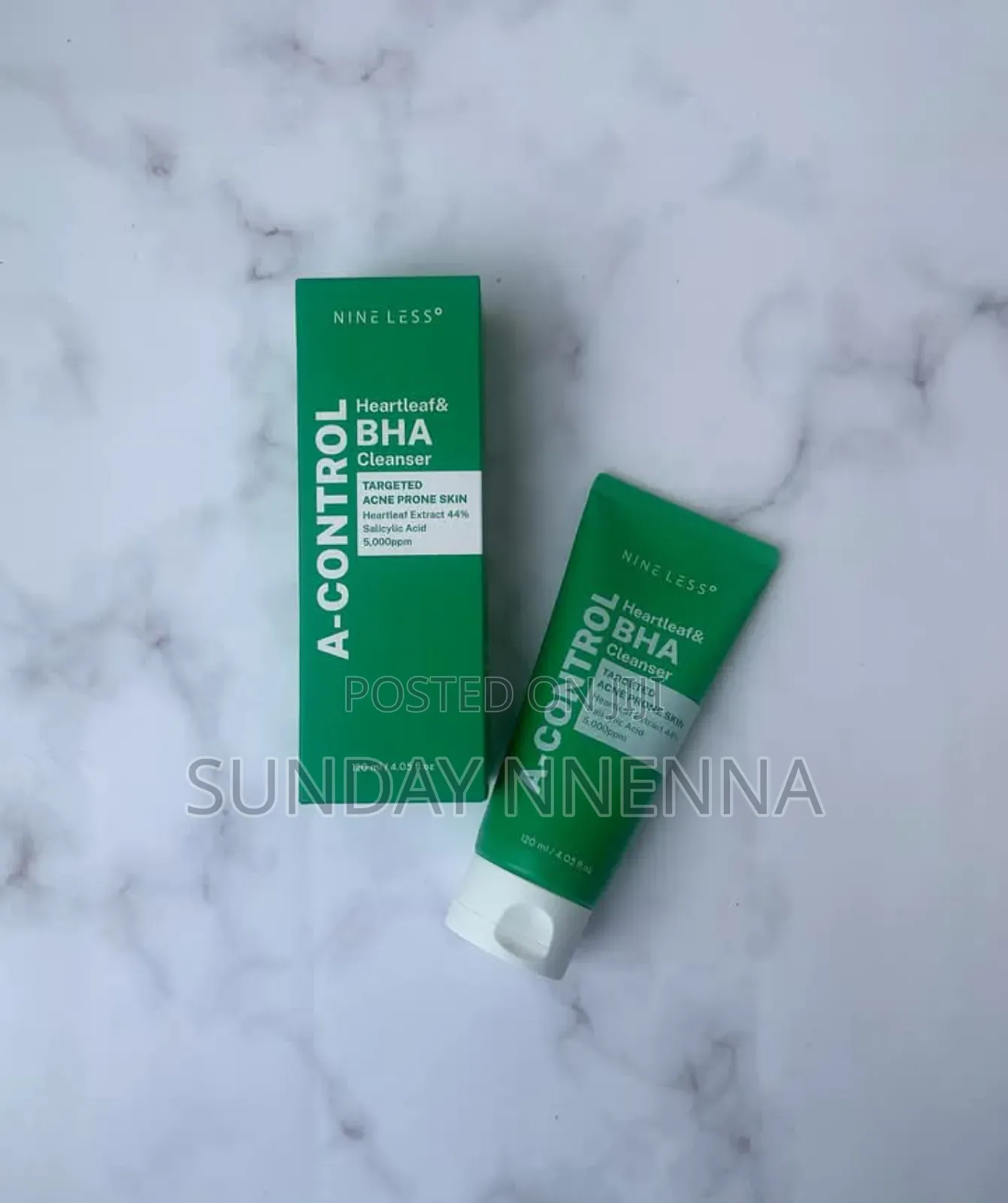 Nineless a-Control Heart Leaf and Bha Cleanser