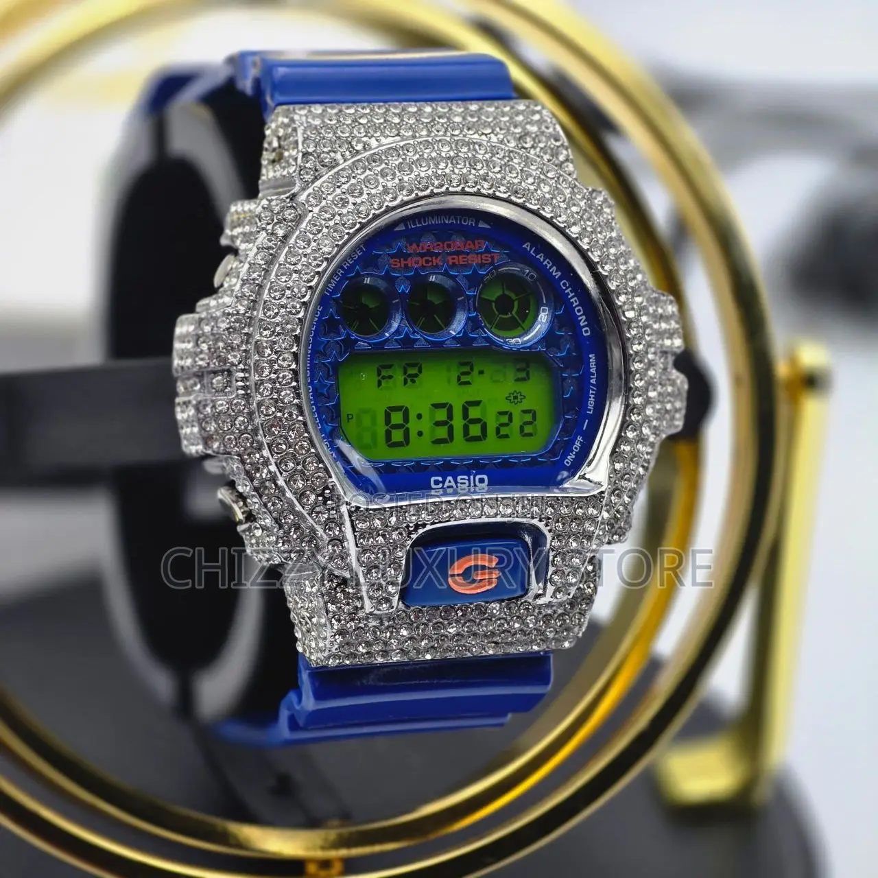 G-Shock Casio Quality Luxury Men Water Resistance Iced Face Wristwatch