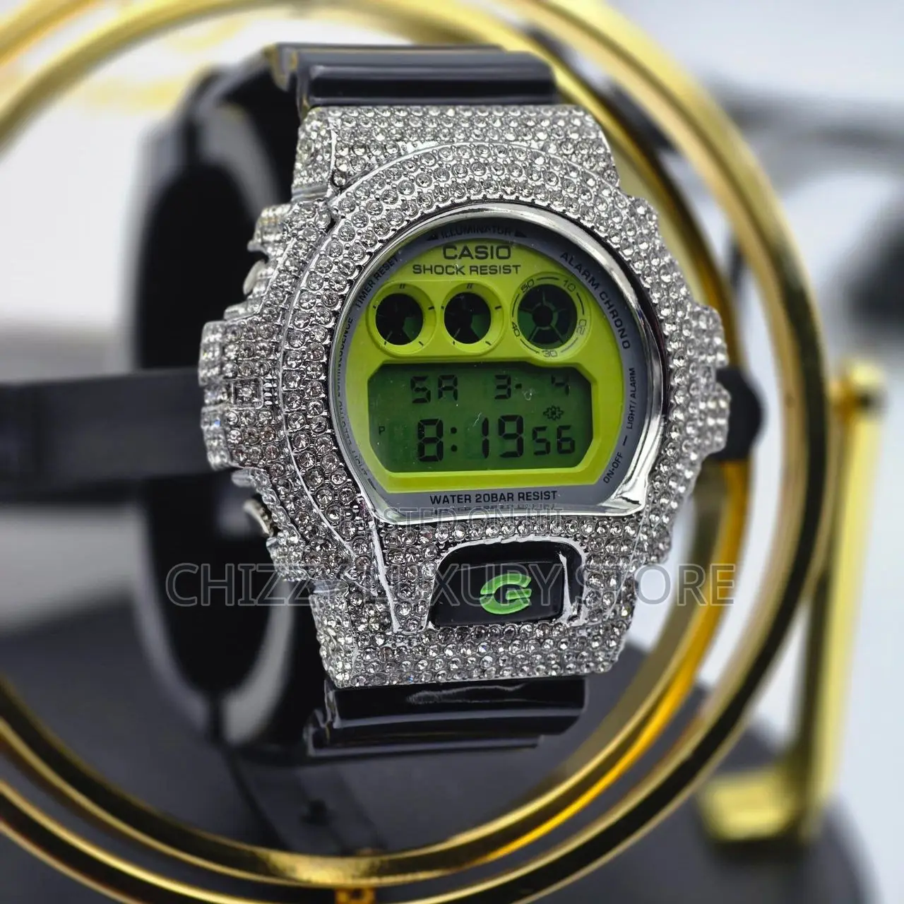 G-Shock Casio Quality Luxury Men Water Resistance Iced Face Wristwatch