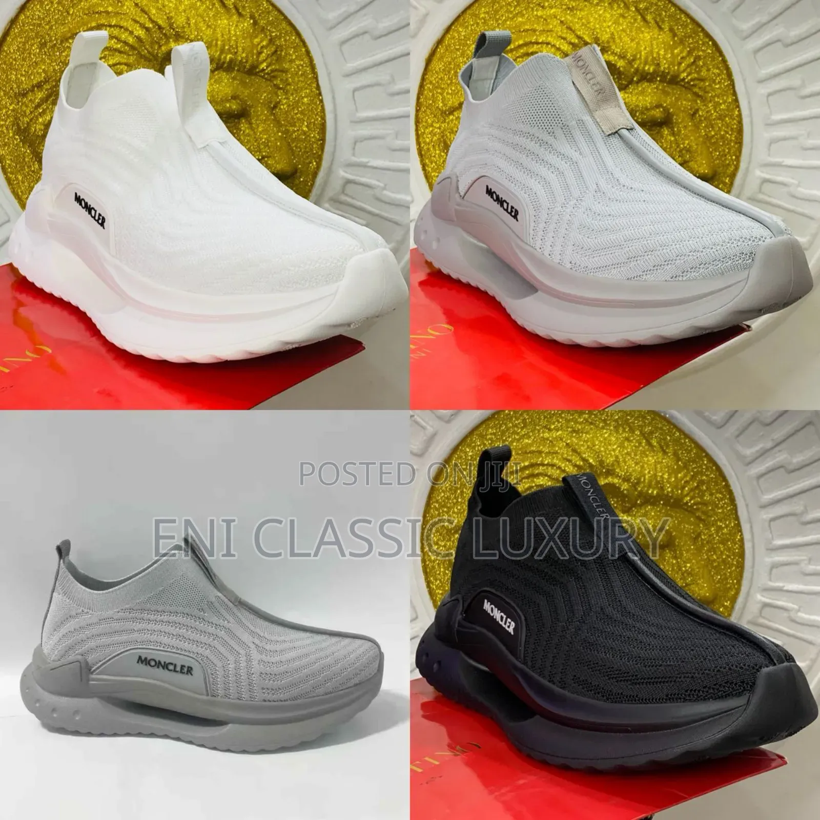 Pure Quality Luxury Men's Sneakers Moncler Well Banded Package