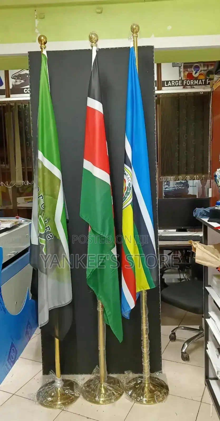 Quality Office Flag Stand(Gold/Sliver)