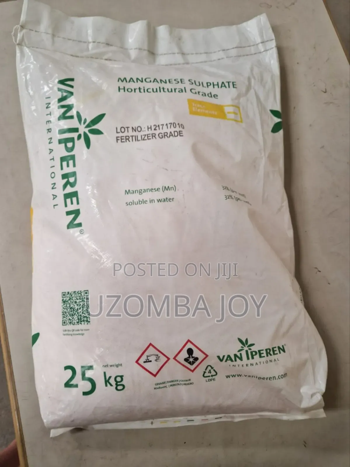 Manganese Sulfate 25kg Fertilizer