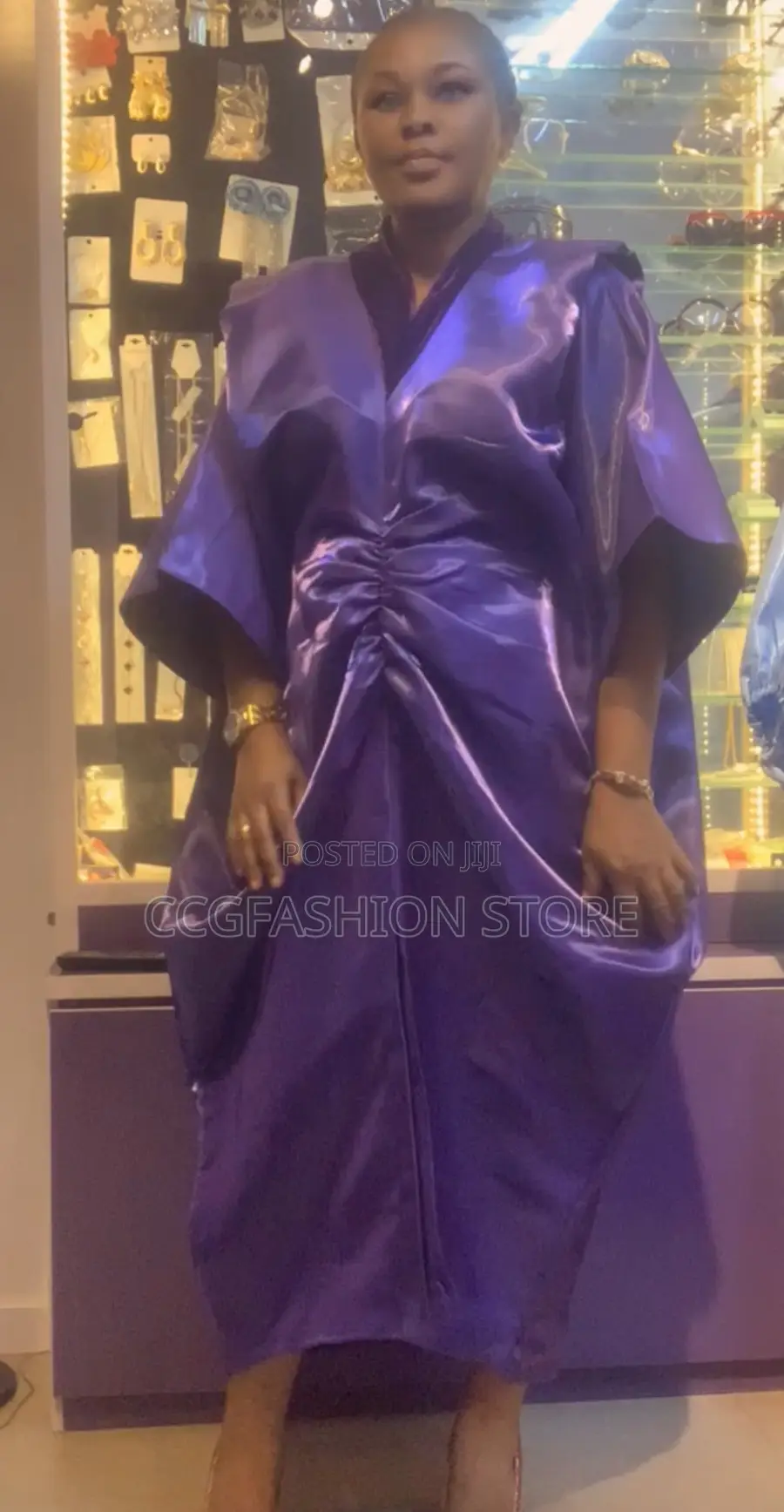 Purple Mikado Gown