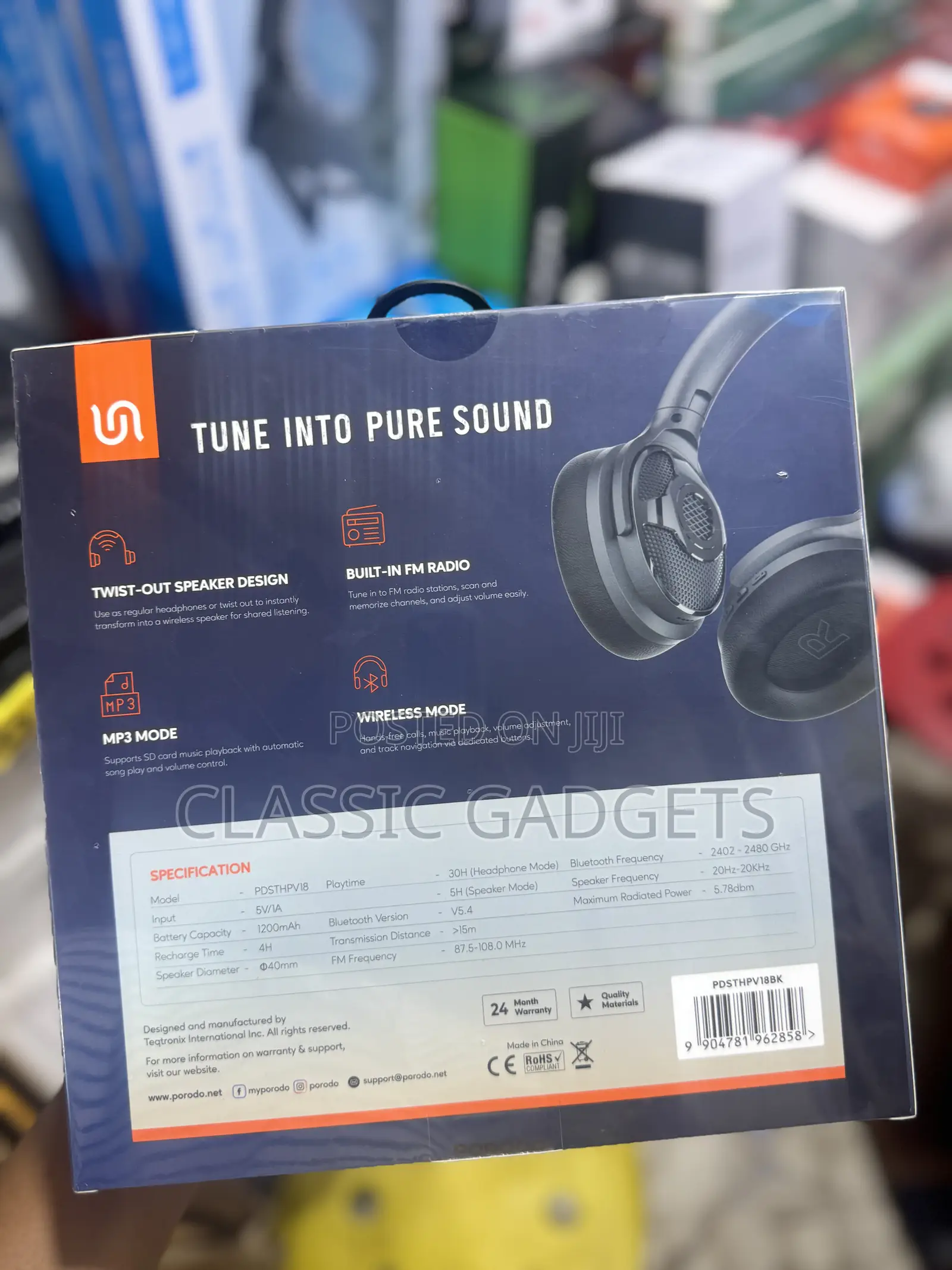 Porodo Soundtec Zuma 2-in-1 Headphone Speaker