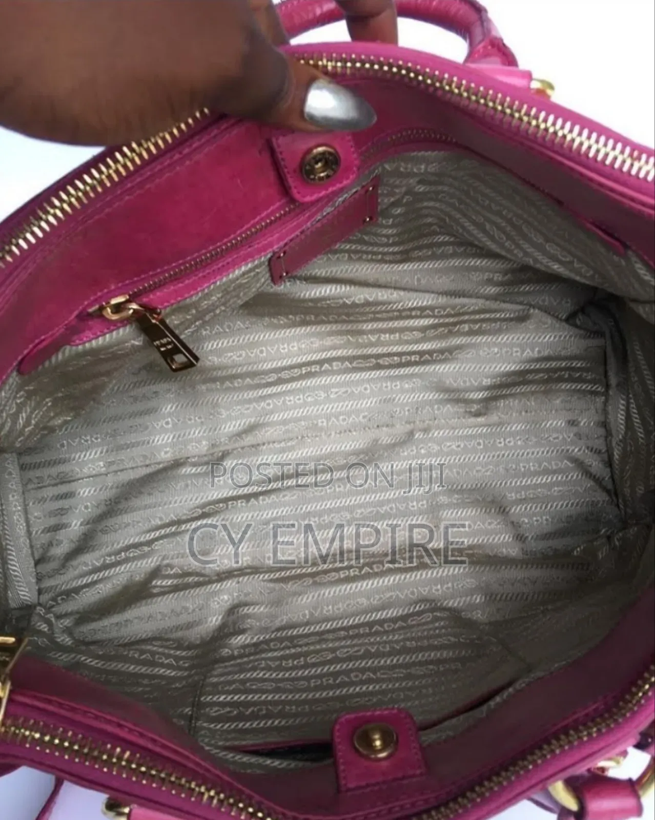 Thrift Prada Vitello Pink Bag