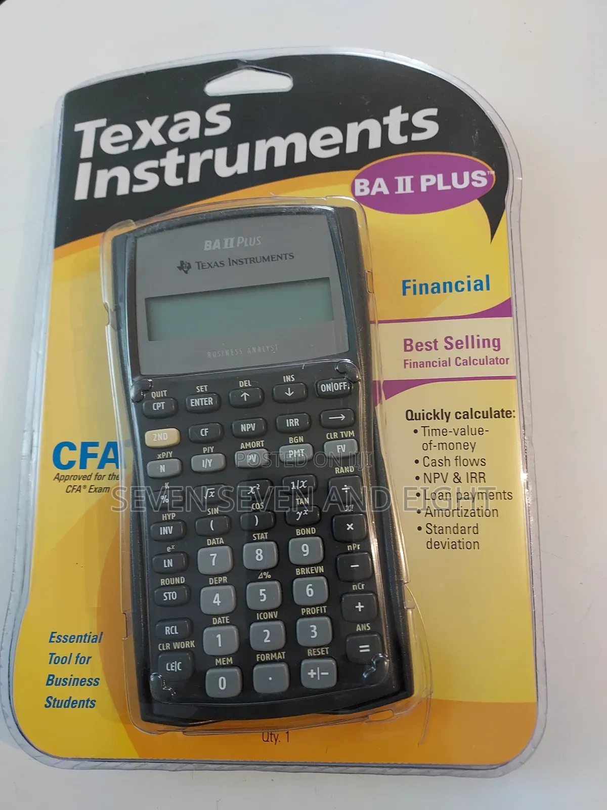 Texas Instruments Ba Ii Plus Calculator - Opened but New in Pack