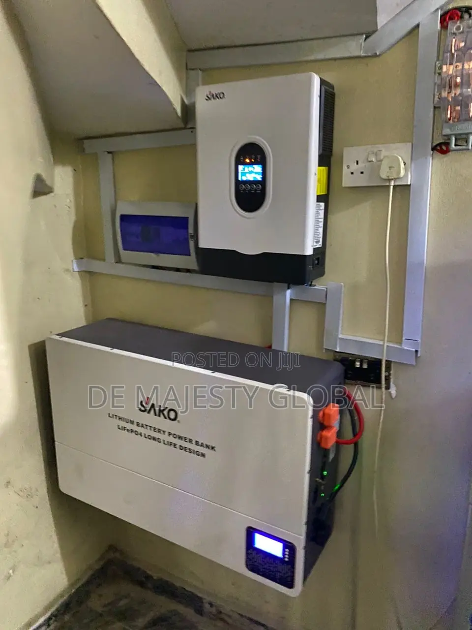 15kwh Sako Lithium Battery With 6.2kw Inverter Full Set Up With Panel