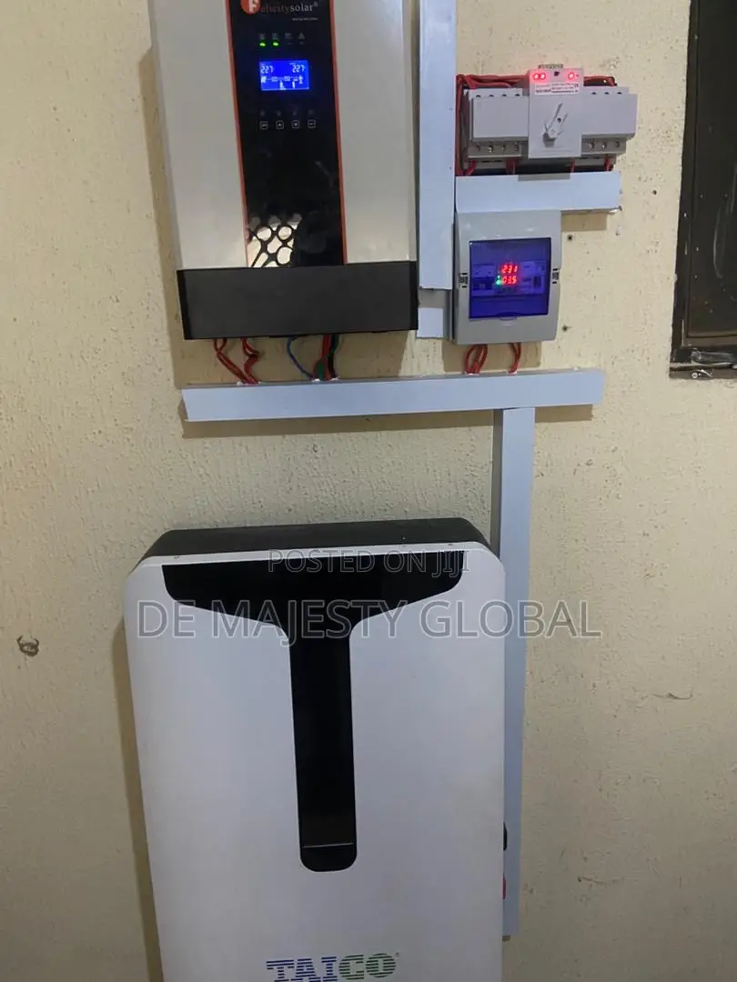 15kwh Taico With 5kw Felicity Inverter Set Up With 9unit Of 600w Panel