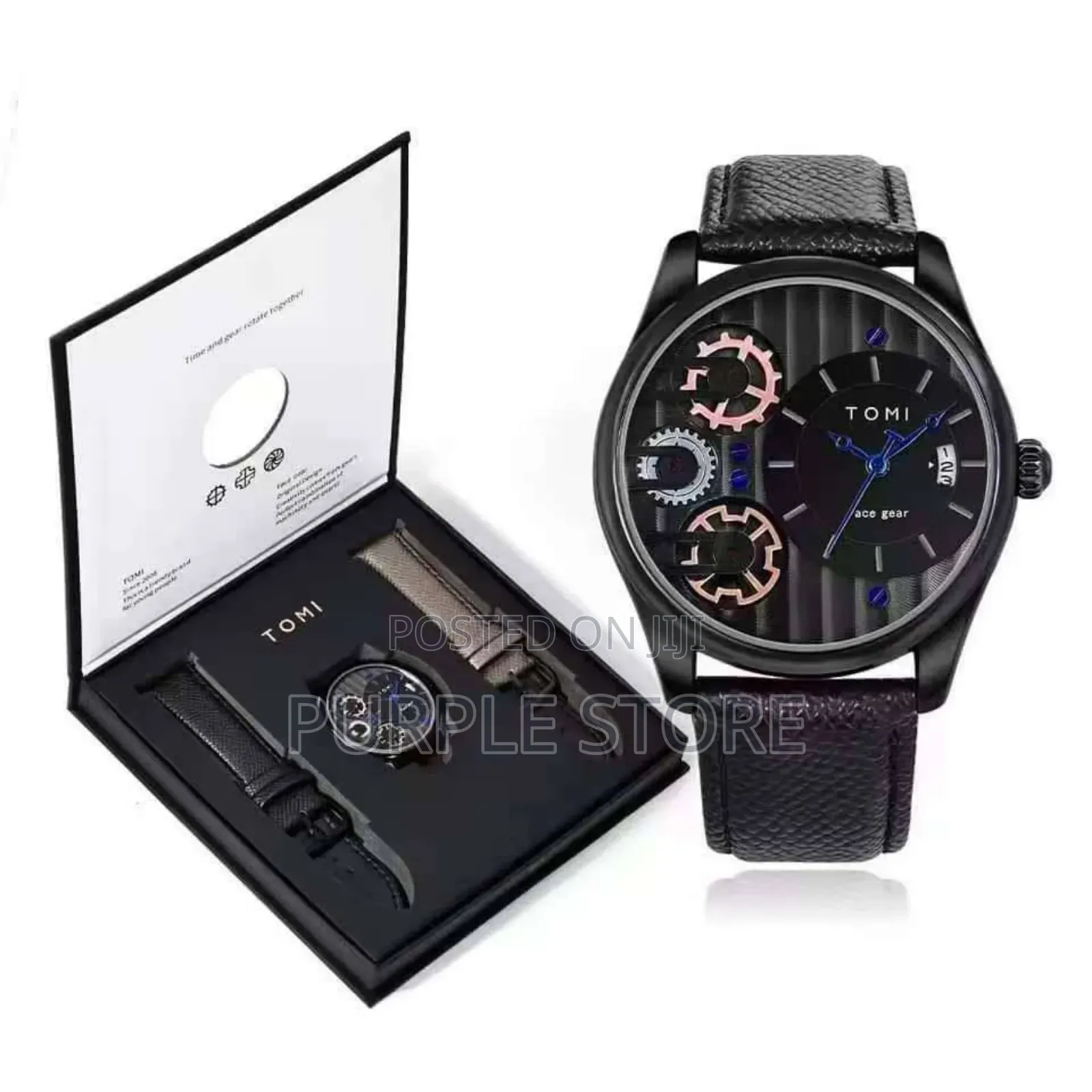 Tomi Leather Double Strap. Wristwatches