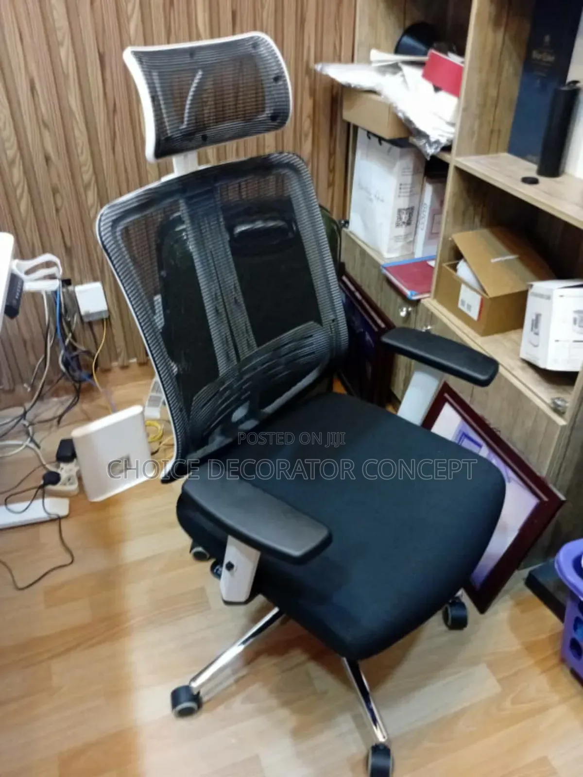 Butter Fly Office Chair White and Black