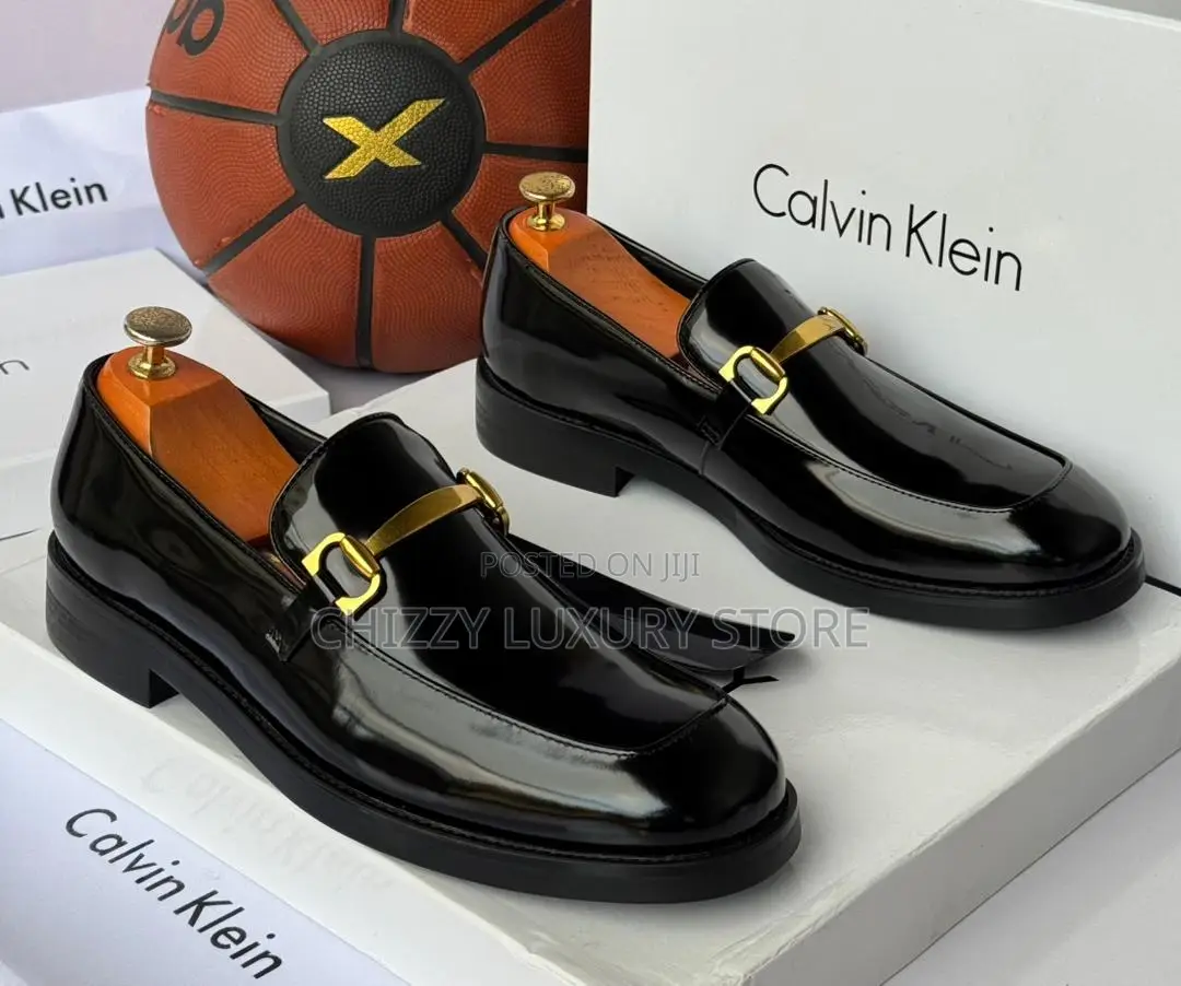 Calvin Klein Quality Luxury Men Genuine Leather Shoe