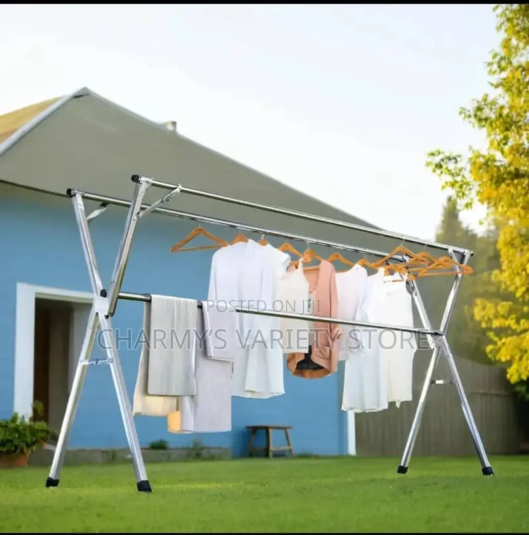 Outdoor Foldable Telescopic and Clothes Dryer Hanger- Rack