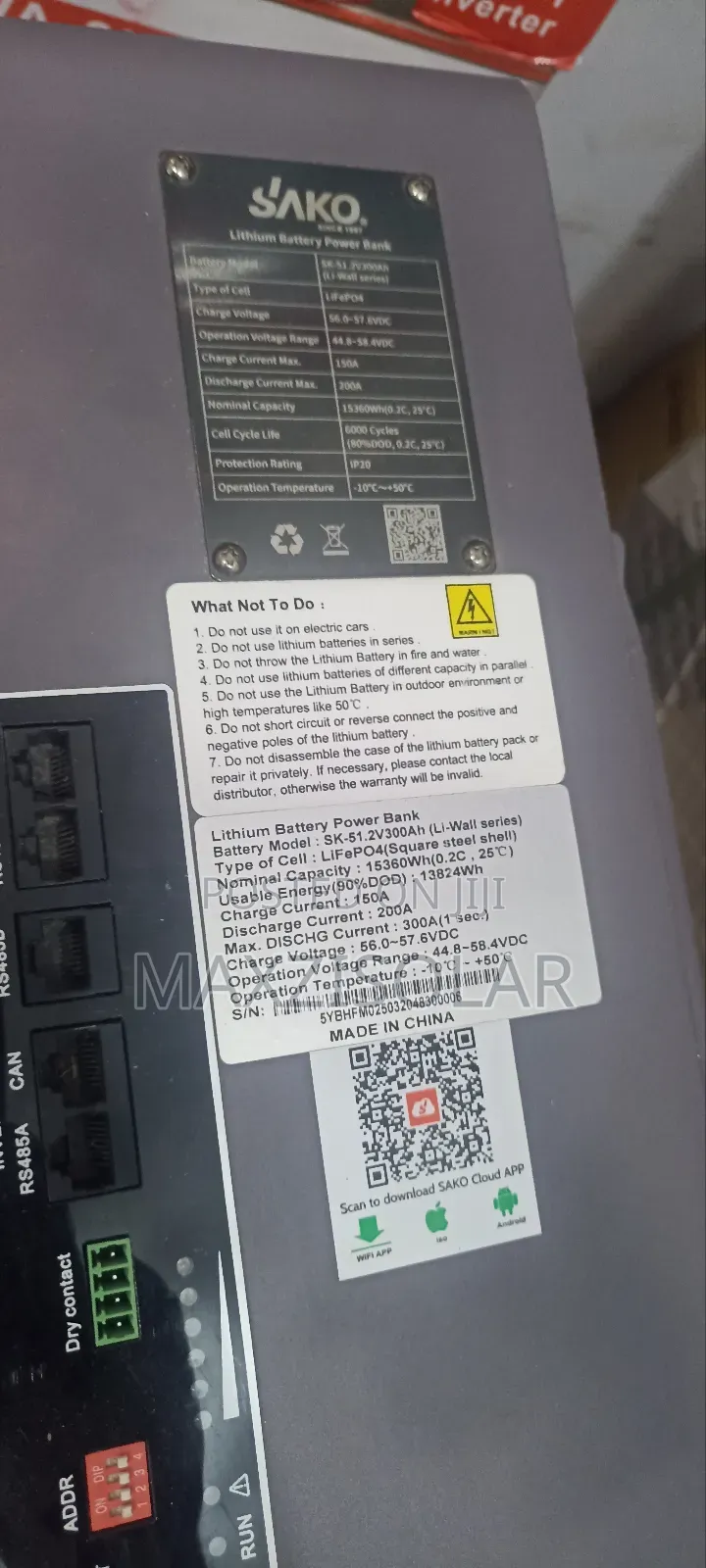 15kwh Sako Lithium Battery Power Bank