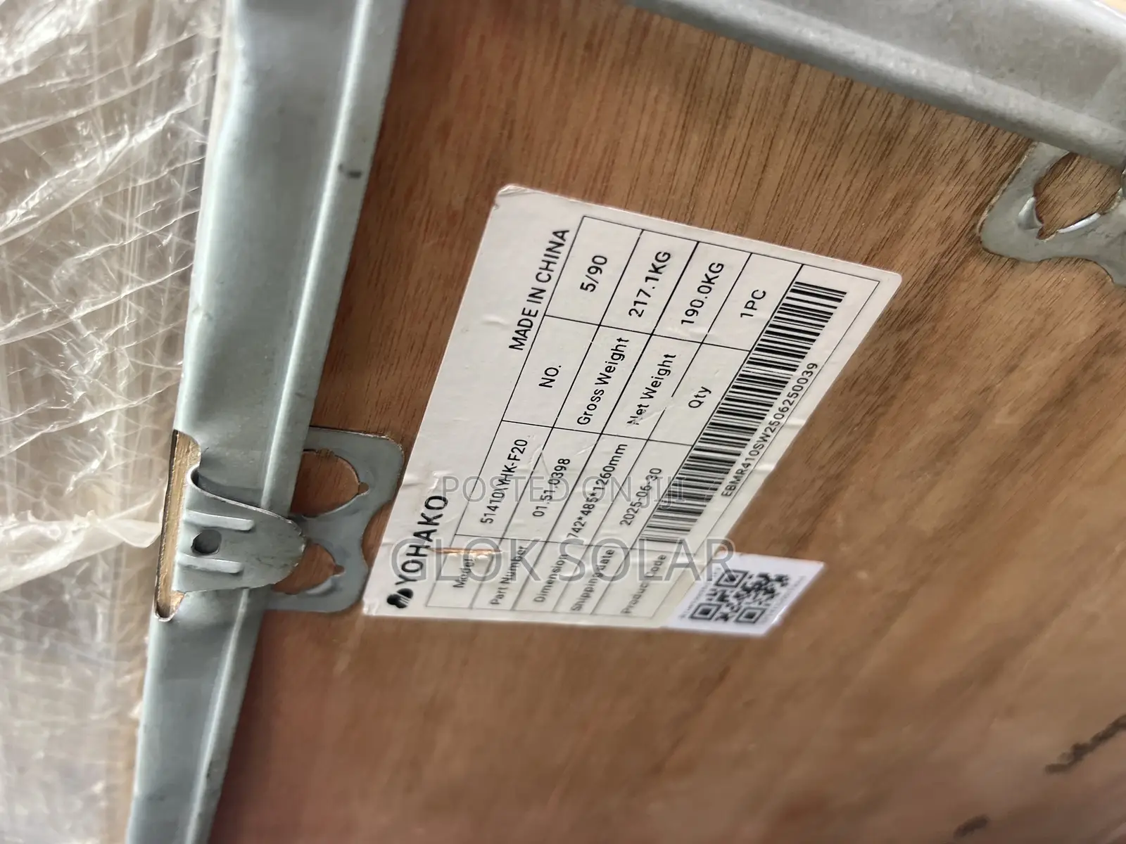 20kwh 51.2v Yohako Lithium Ion Solar Battery  Available