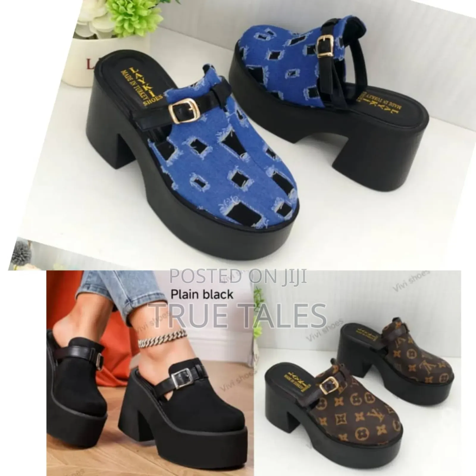 Women's Casual  Platform Clogs. Sizes 37-42.