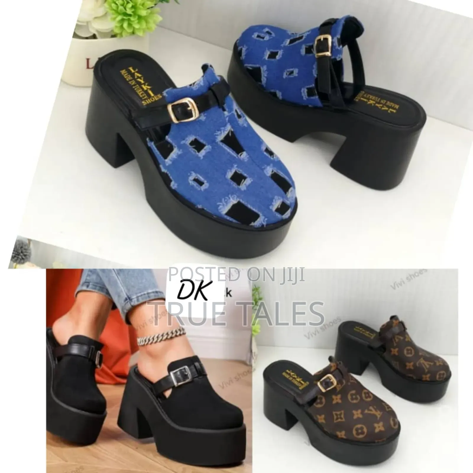Women's Casual  Platform Clogs. Sizes 37-42.