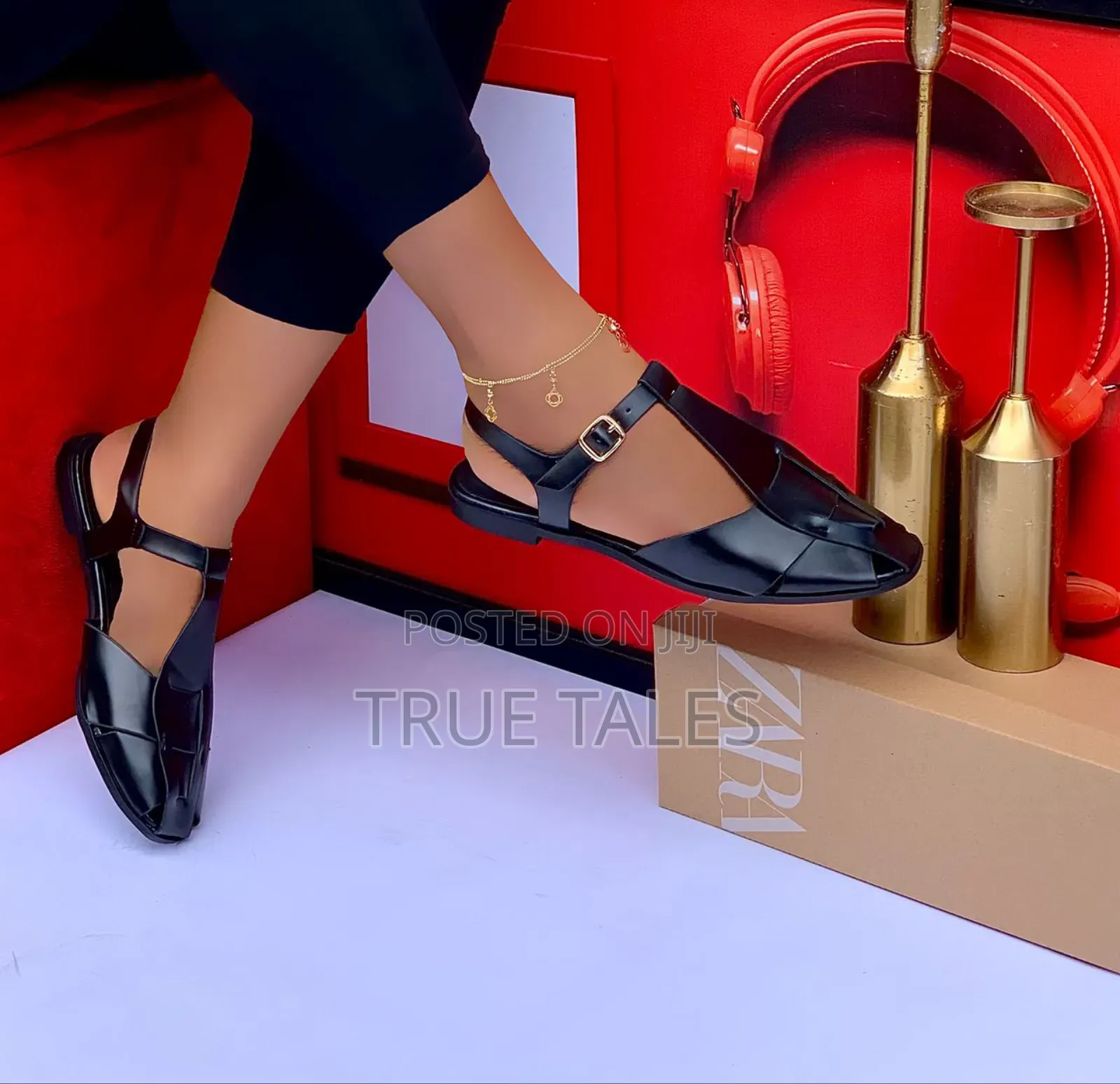 Casual Tstrap Flat Sandals #Iys #Flat Square Toe Slingback.Sizes 37-42