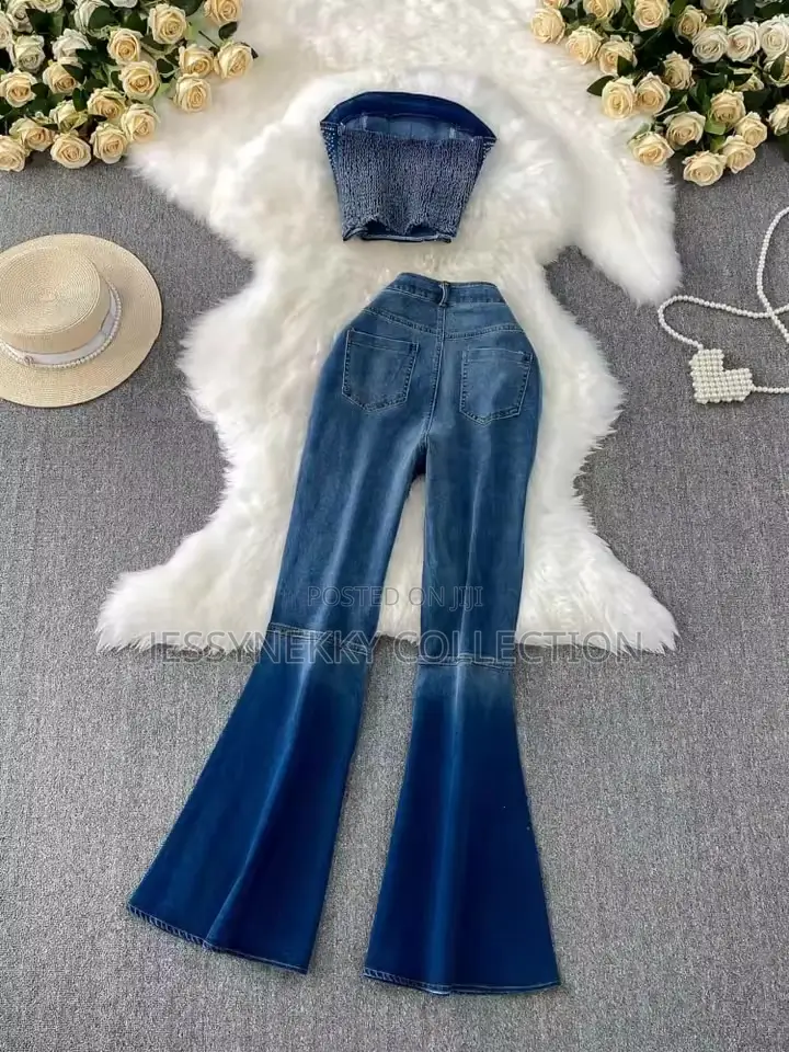 New Quality Luxurious Ladies Denim Set