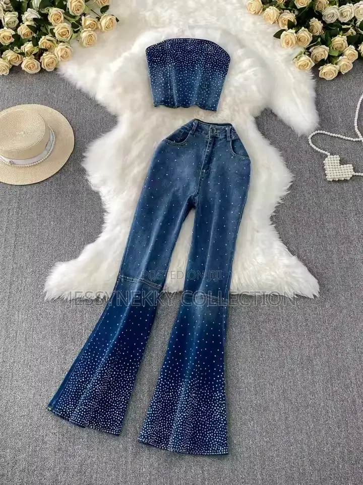 New Quality Luxurious Ladies Denim Set