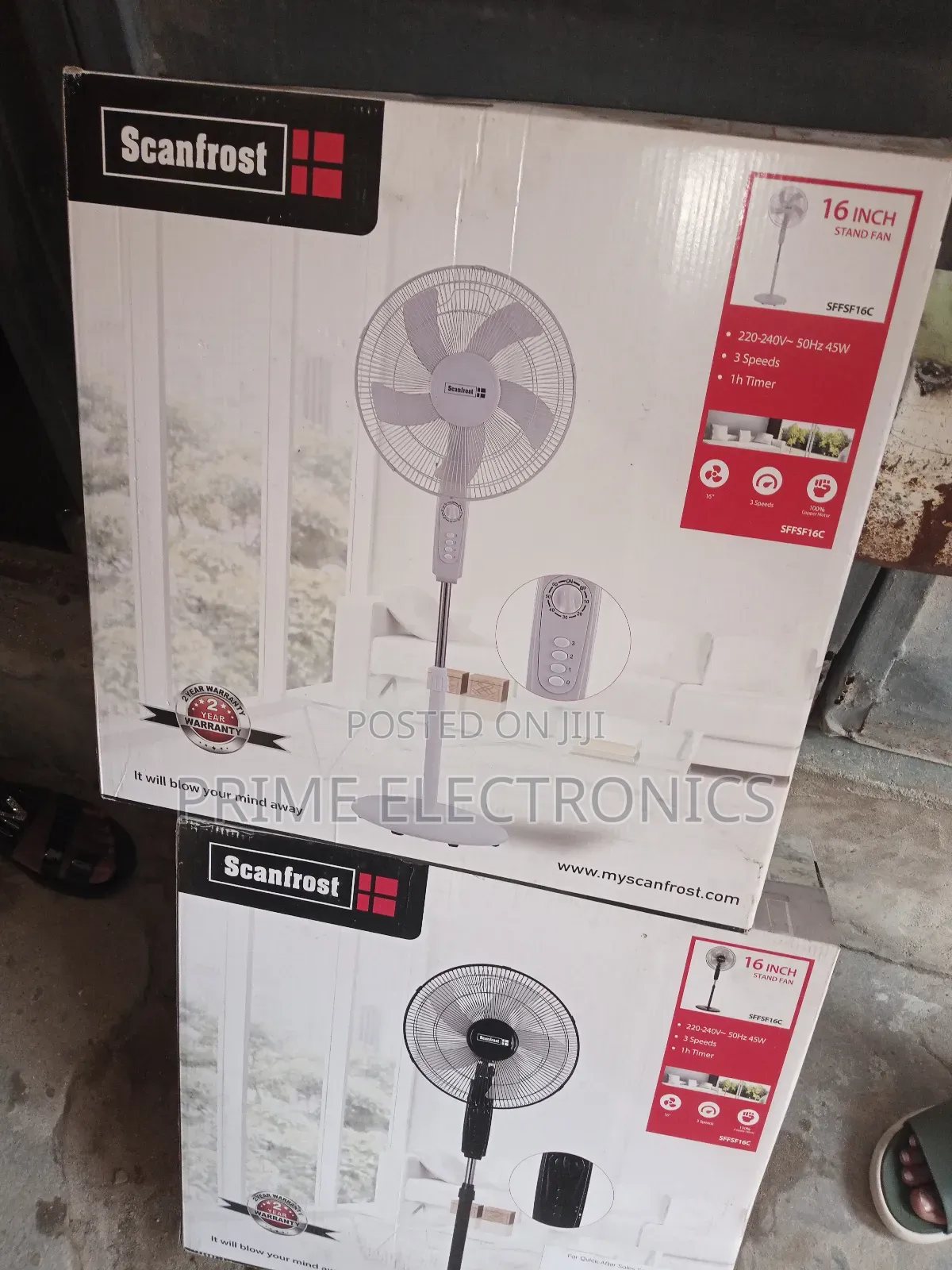Scanfrost Standing Fan 16"