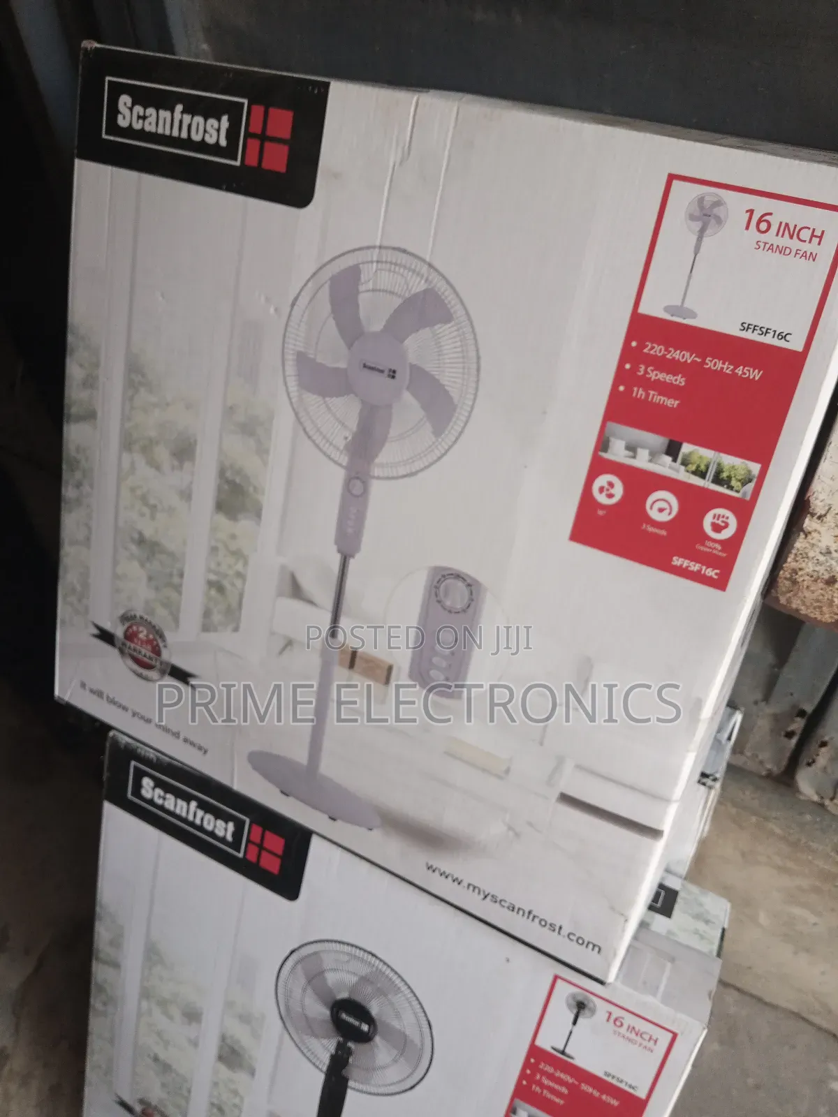Scanfrost Standing Fan 16"