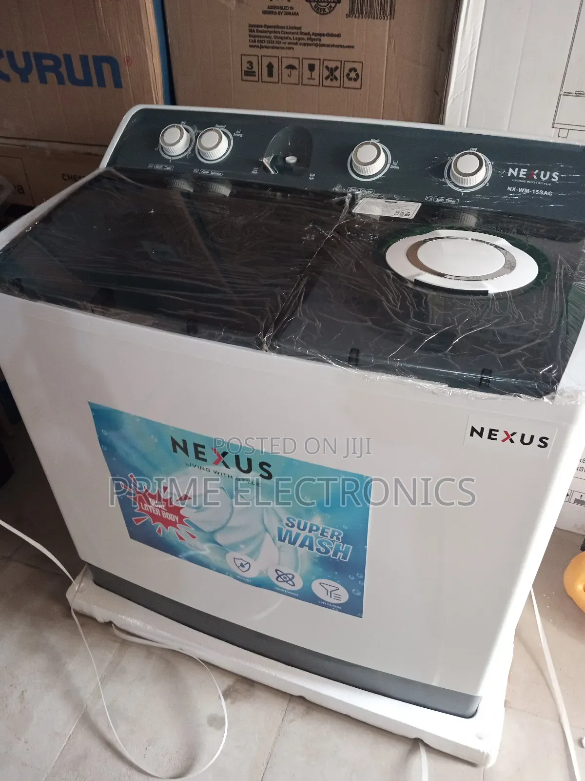 Nexus Washing Machine 15kg Wash And Spin