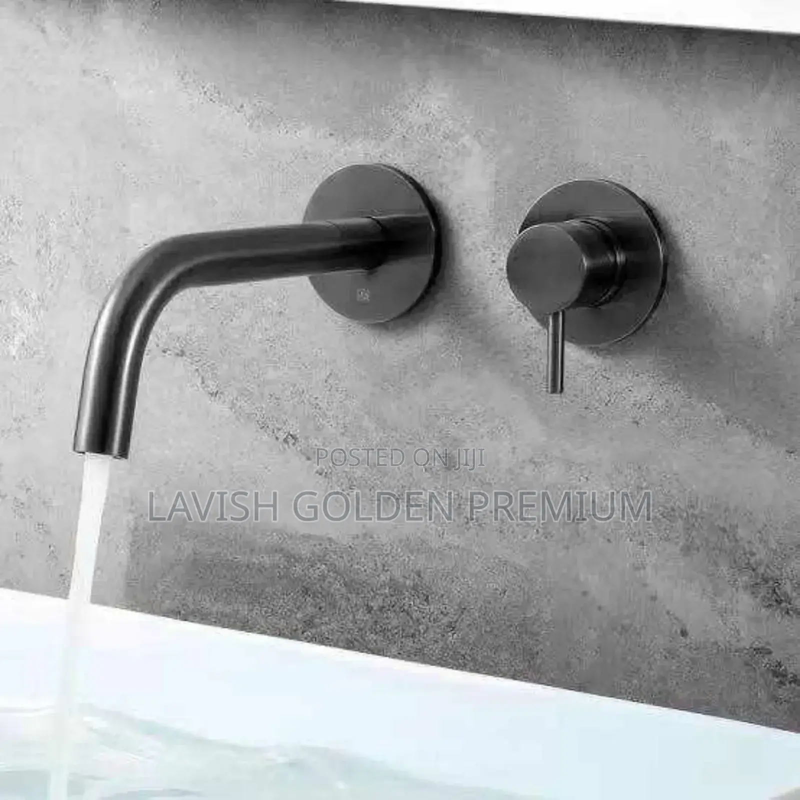 Original Black Bend Concealed Basin Mixer