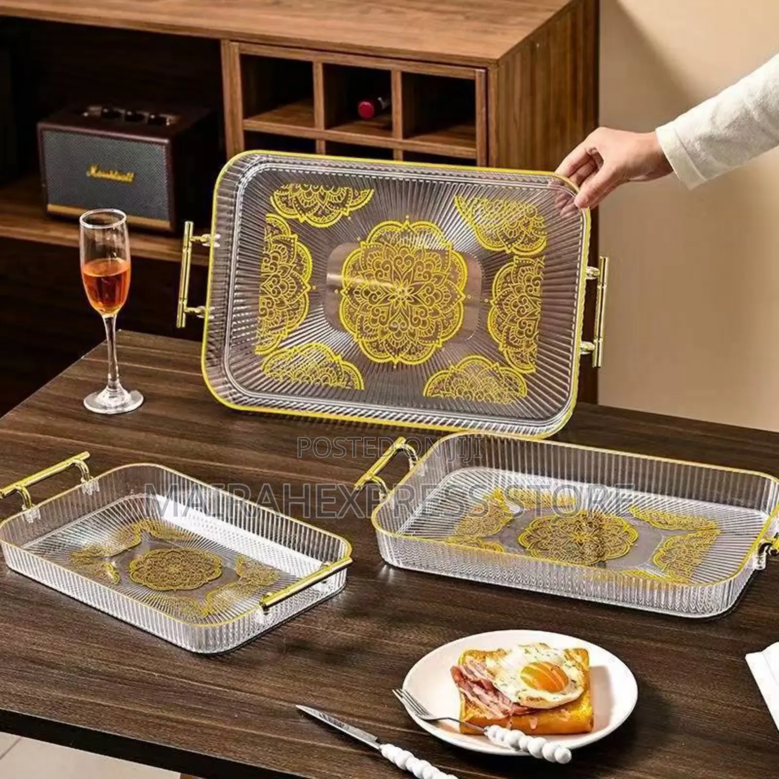 3pcs Acrylic Serving Tray (T2mm7)