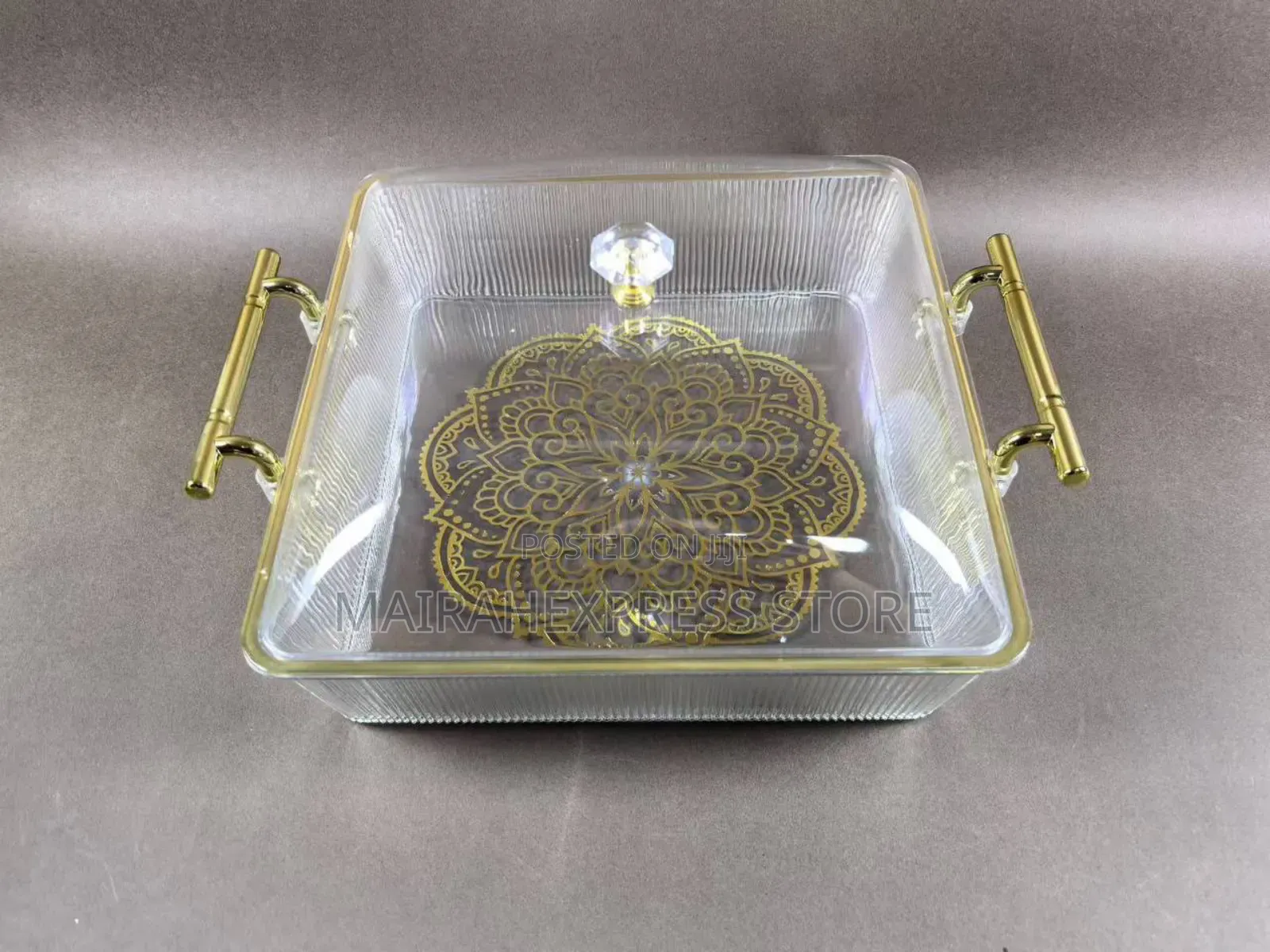 Luxury Acrylic Food Tray With Lid