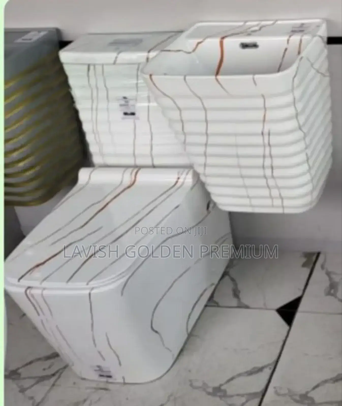 Zibra White-Marble Super Executive Water Closet Toilet Wc
