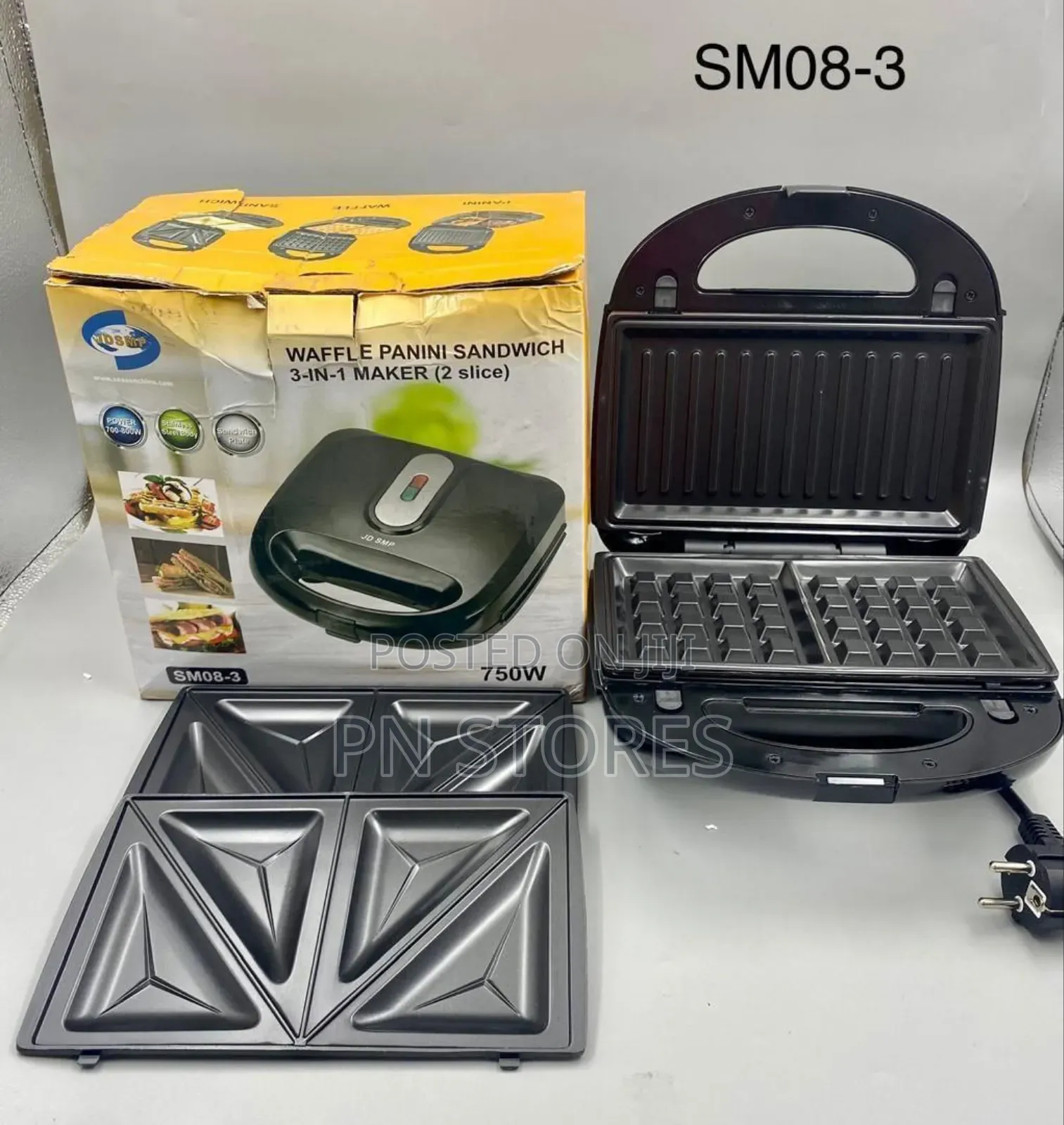 3in1 Waffle Panini Sandwich Maker