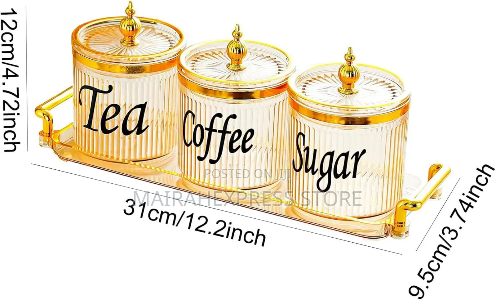 3 In 1 Acrylic Tea Set With Tray (T2mm7)
