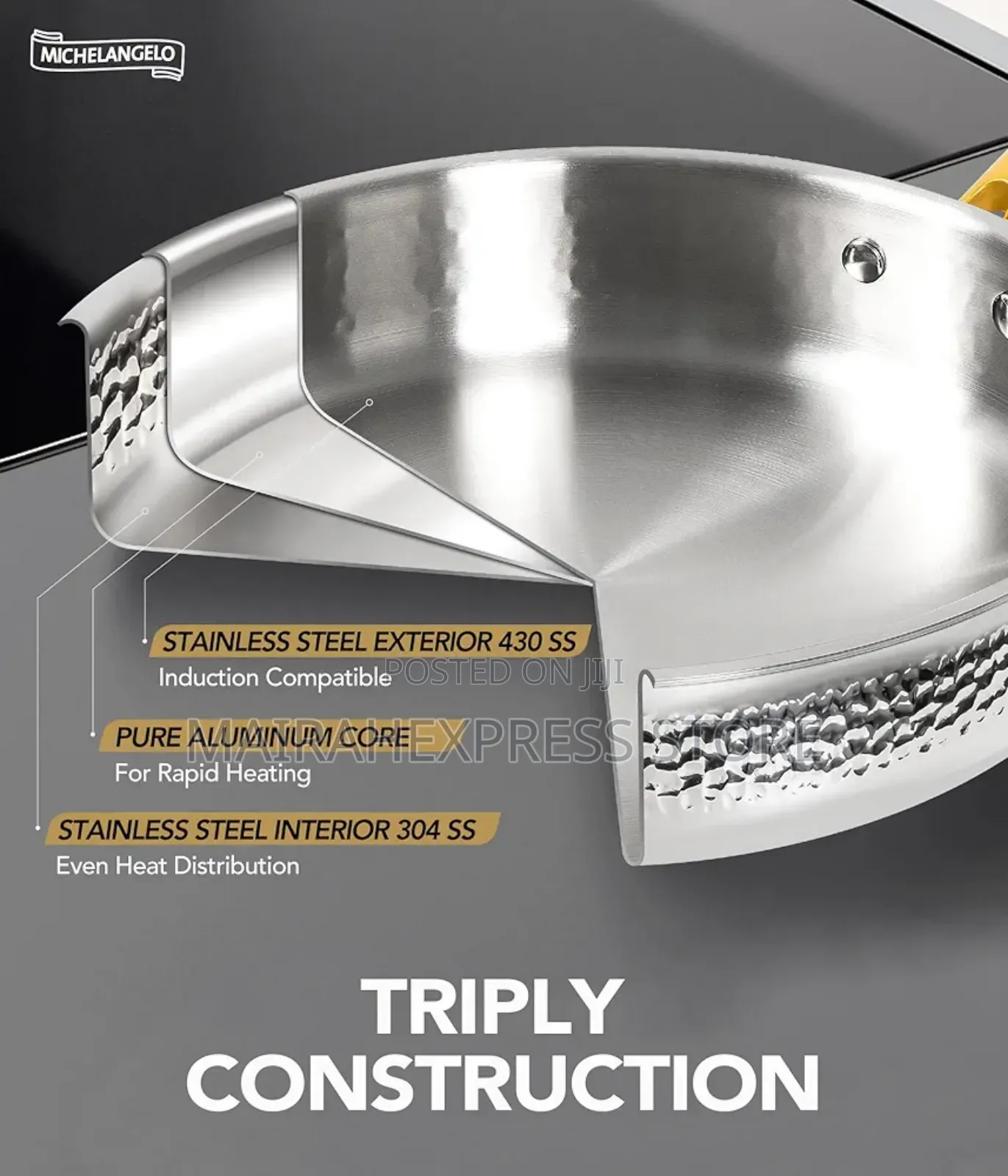 Honeycomb Stainless Steel Cookware Set (T2mm7)