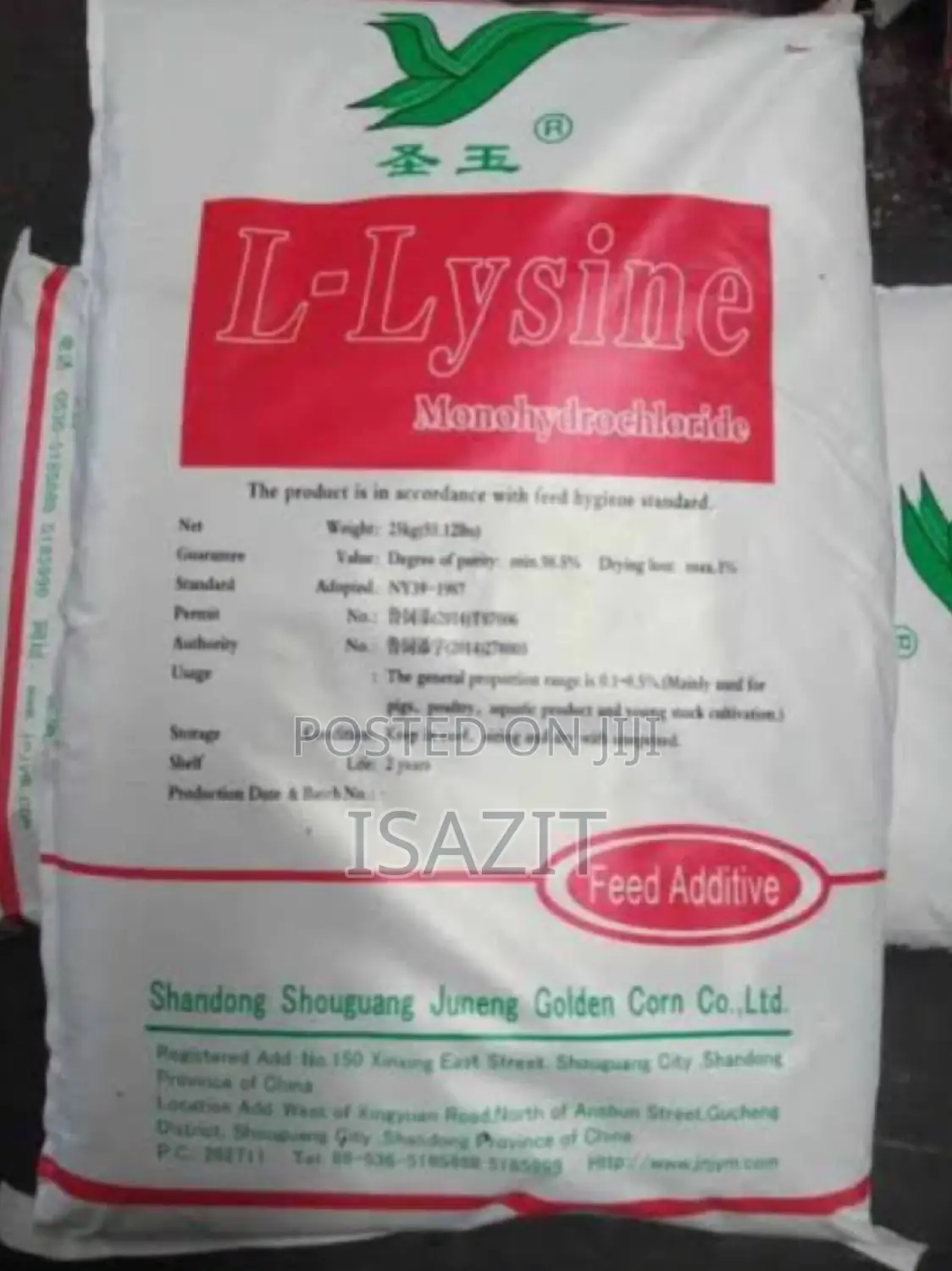 Premium-grade L-lysine – ₦3,800/Kg